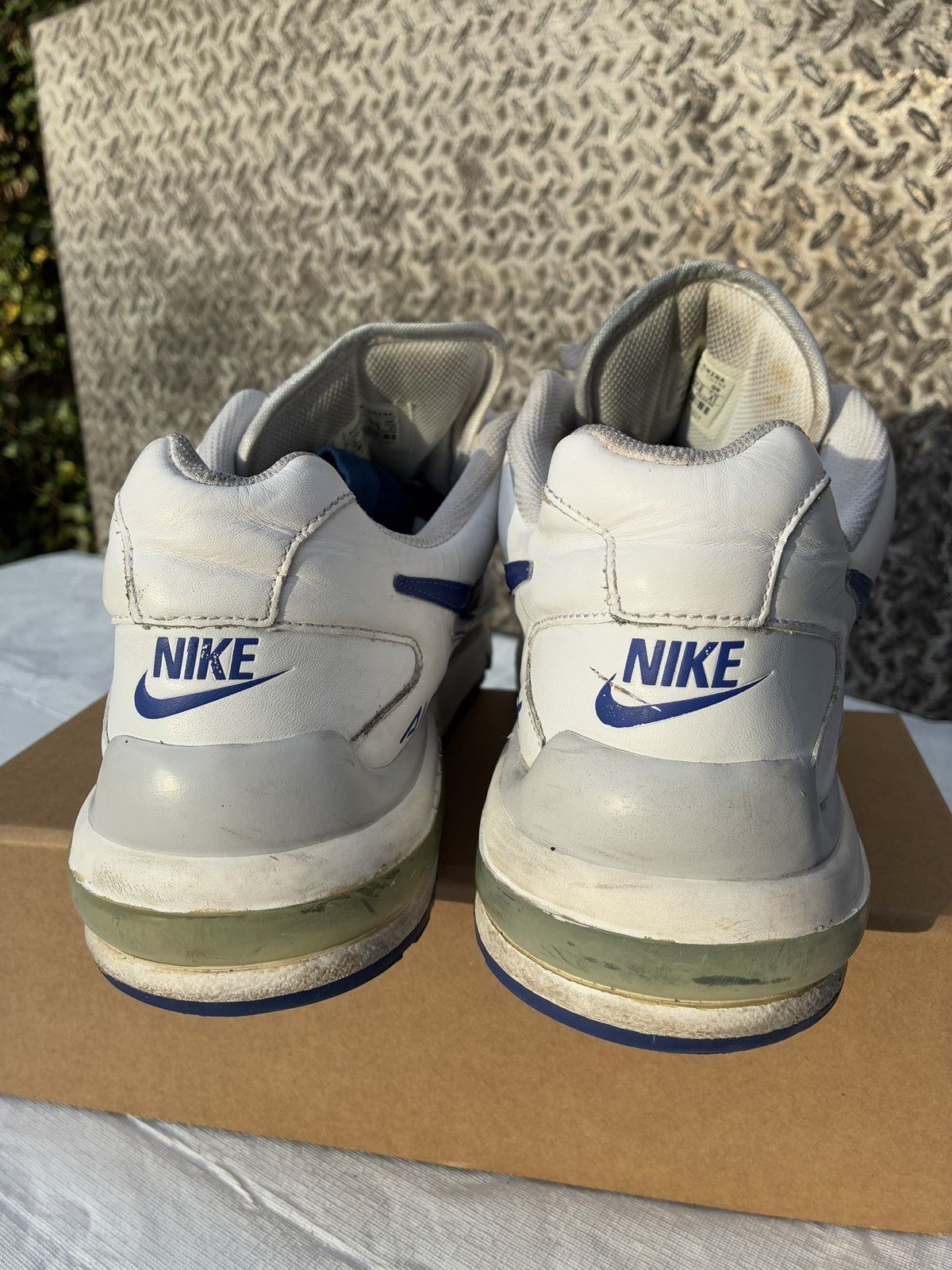 Nike Nike Air Max Wright 317551-142 Mens 13 Sneakers White Blue Size US 13 / EU 46 - 3 Thumbnail