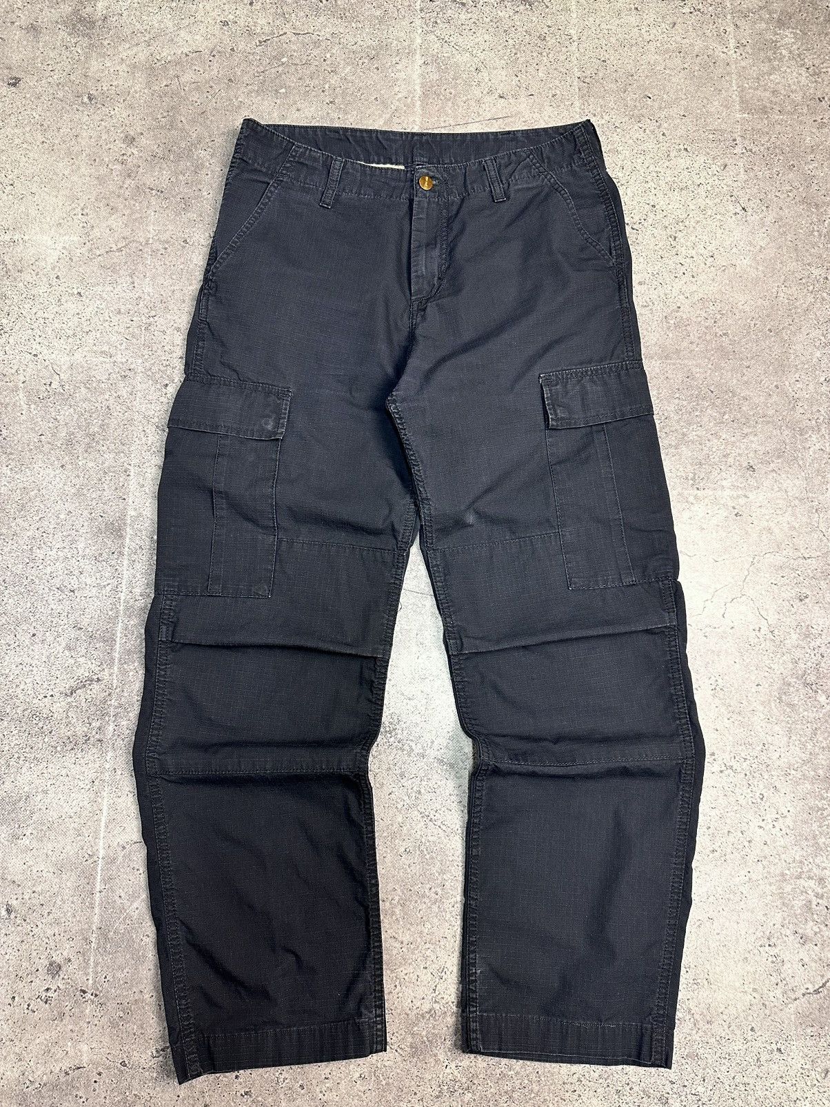 Carhartt Carhartt Workwear Cargo Pants Blue Heavy Duty Utility Y2K Size US 32 / EU 48 - 3 Thumbnail