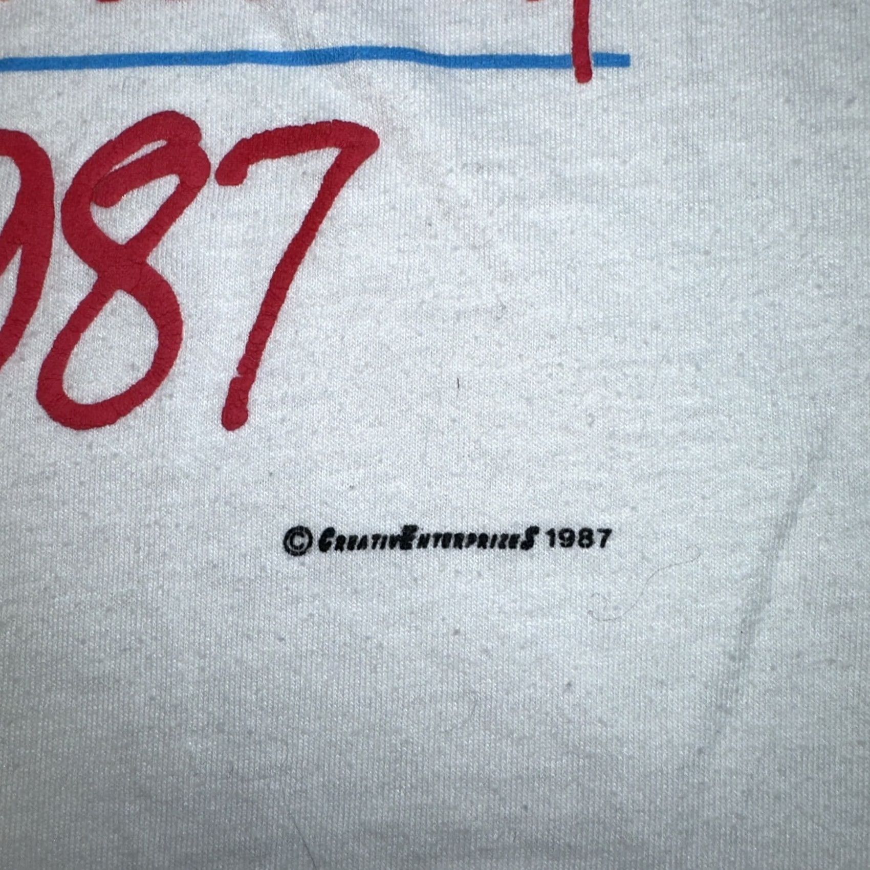 Vintage VINTAGE 100% T-shirt USA Hollywood 100 year anniversary Made In USA Men L White Shirt Size US L / EU 52-54 / 3 - 3 Thumbnail