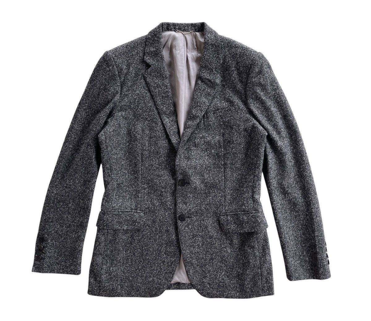 JOHN LAWRENCE SULLIVAN AW15 Wool Blend Coat Grey Size 38S - 2 Thumbnail