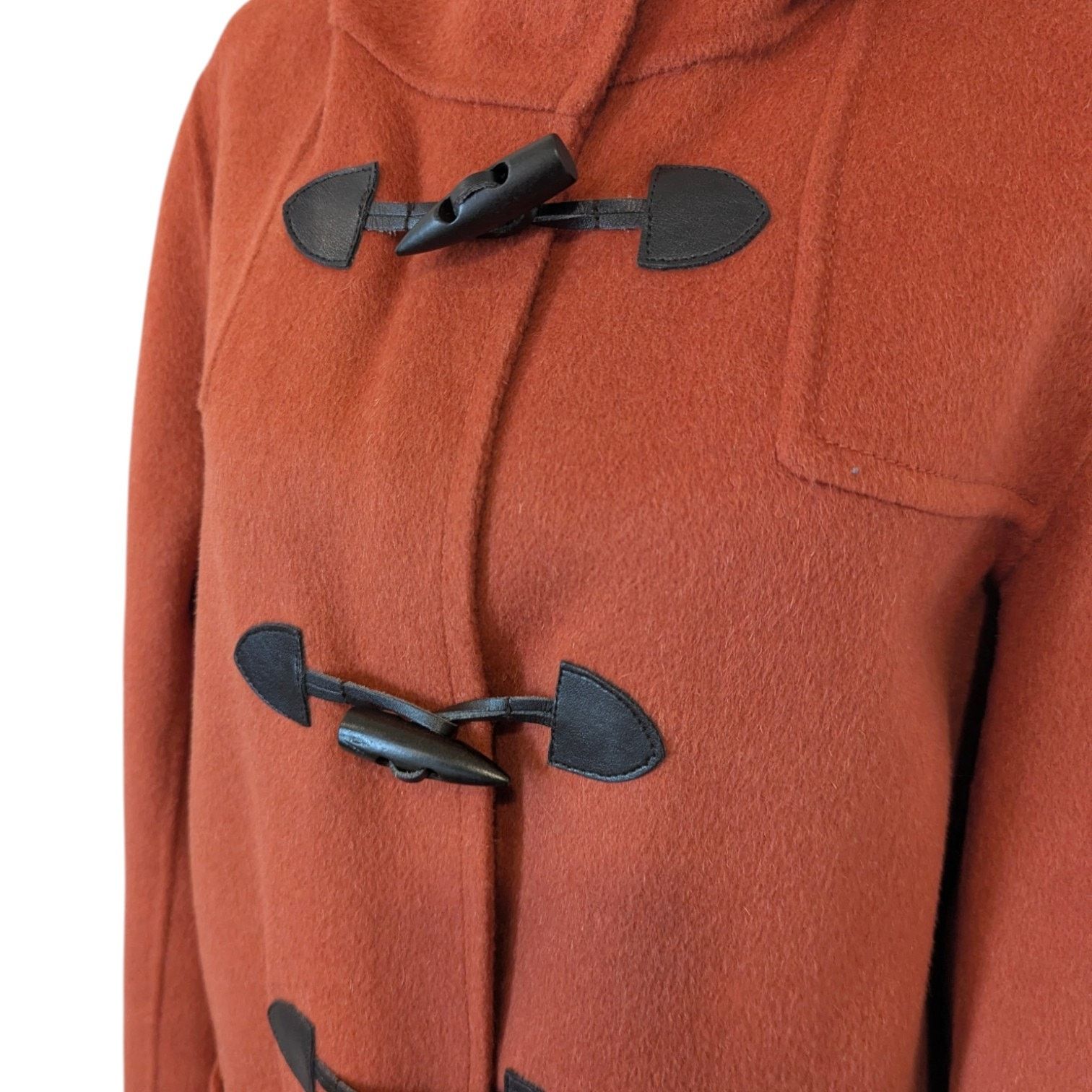 J. Jill J. Jill Wool Angora Rabbit Hair Russet Toggle Coat Small Size S / US 4 / IT 40 - 4 Thumbnail