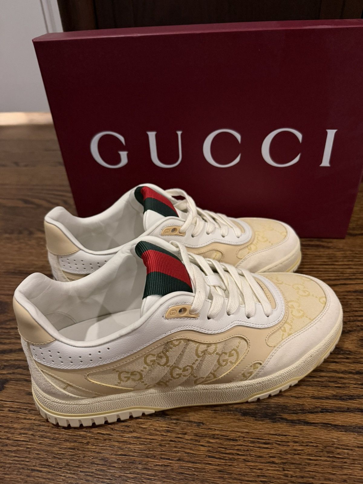 Gucci Gucci Canvas Re-Web sneakers Size US 7.5 / EU 40-41 - 1 Thumbnail