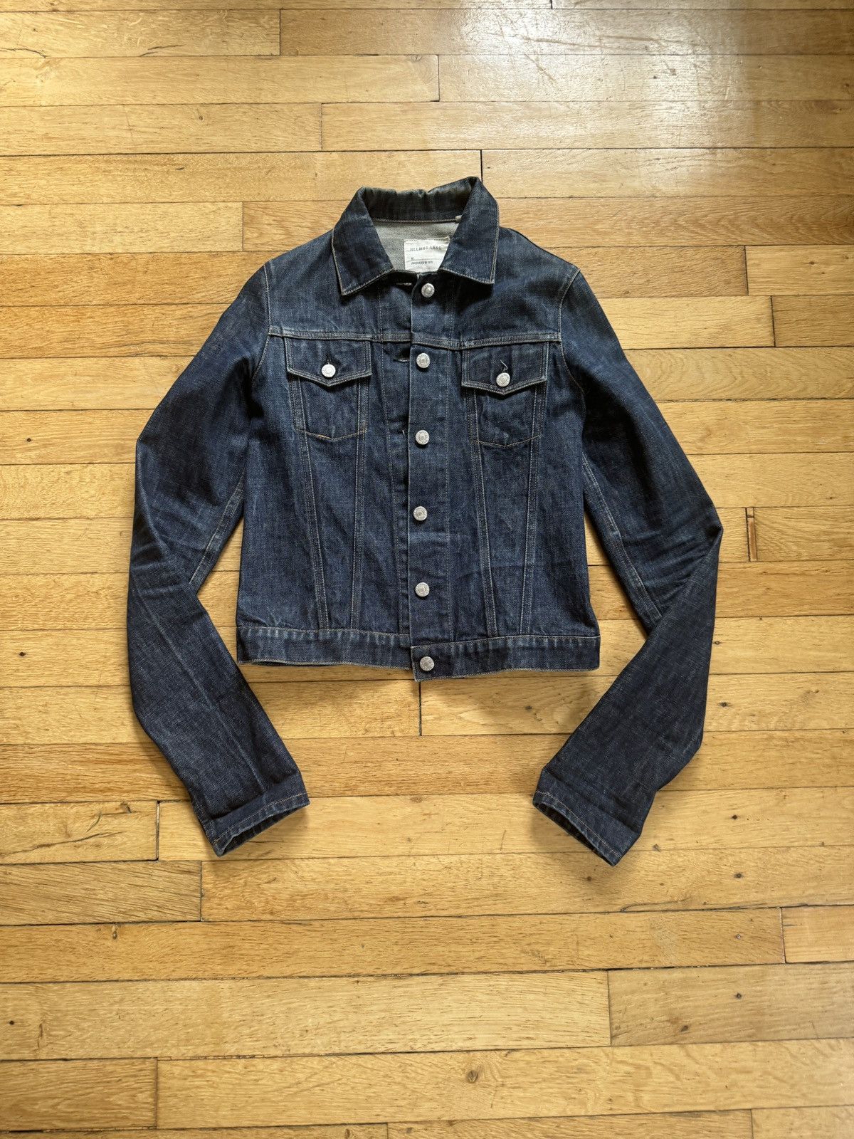 Helmut Lang 1999 Helmut Lang Cropped Cuff Denim Jacket Size US M / EU 48-50 / 2 - 1 Thumbnail