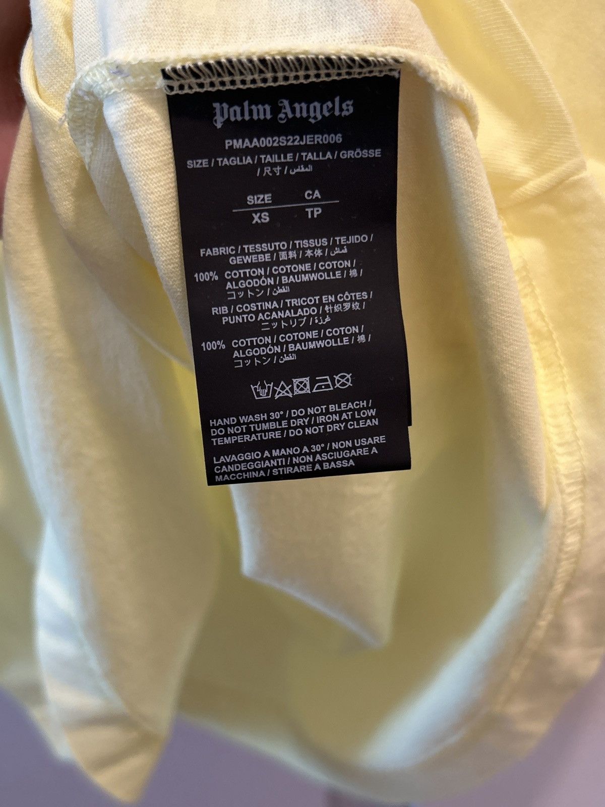 Palm Angels Palm Angels Yellow Classic Logo Oversized Tee $230 Size US XS / EU 42 / 0 - 6 Thumbnail