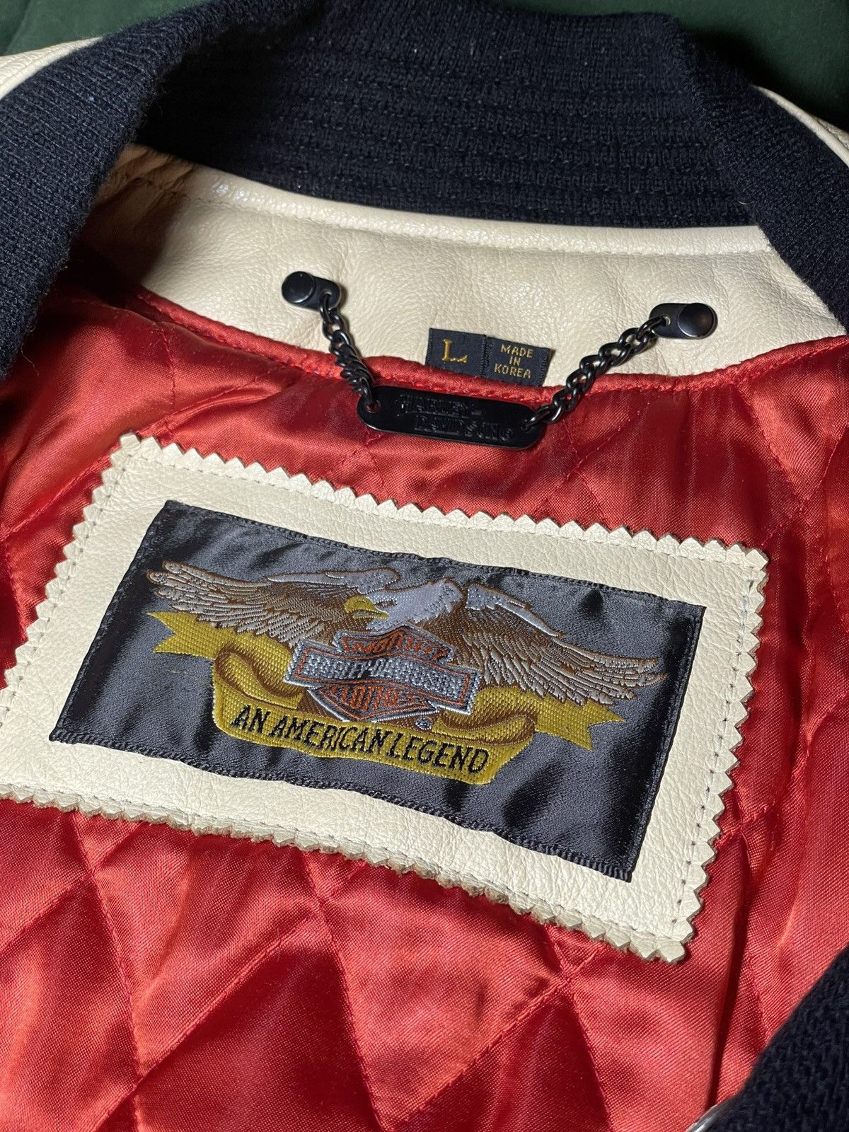 Harley Davidson Vintage Harley-Davidson Varsity Letterman Size US L / EU 52-54 / 3 - 3 Thumbnail