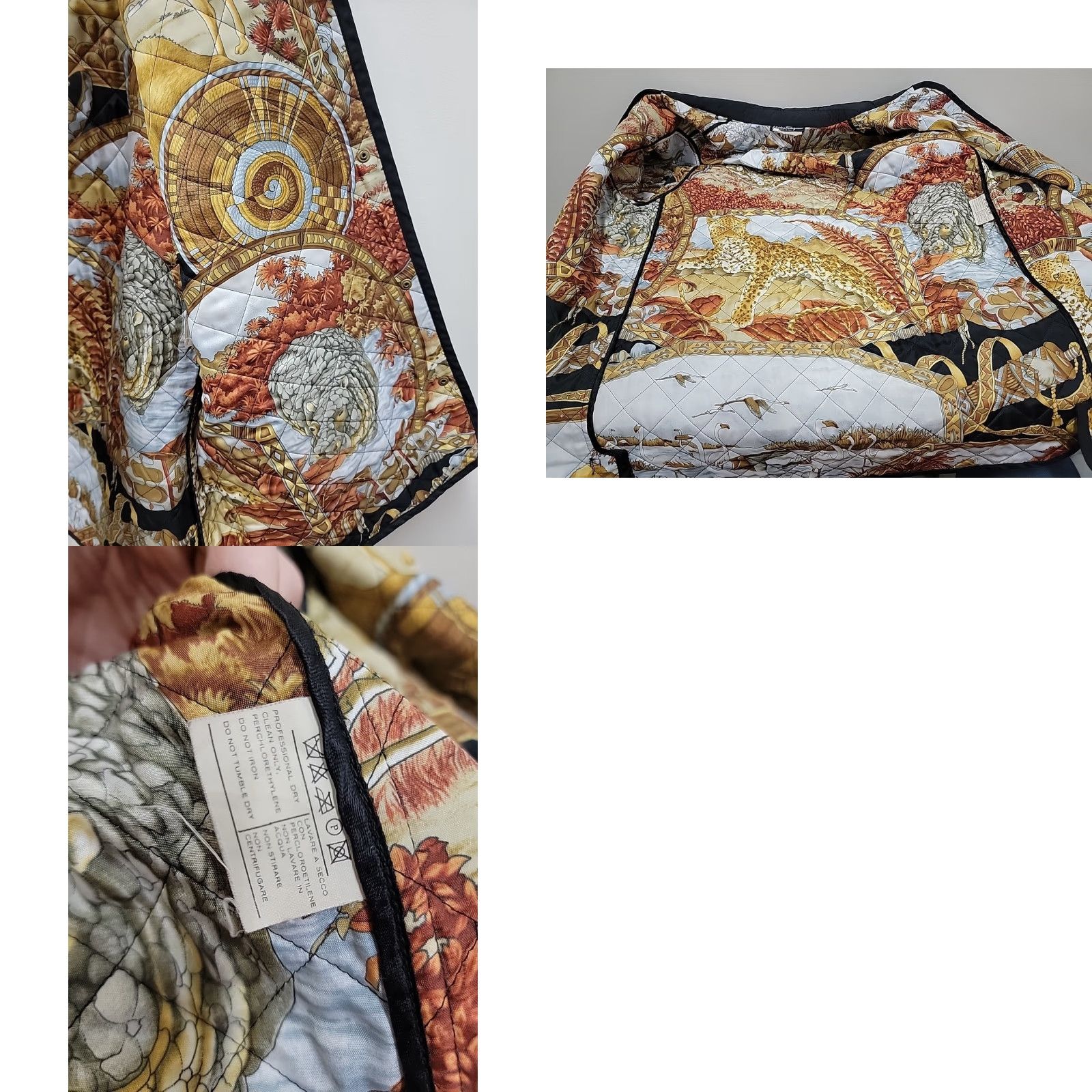 Salvatore Ferragamo VINTAGE Salvatore Ferragamo Lightweight Quilted Jacket Womens L Black Quilted Jacket Womens L Size L / US 10 / IT 46 - 8 Thumbnail