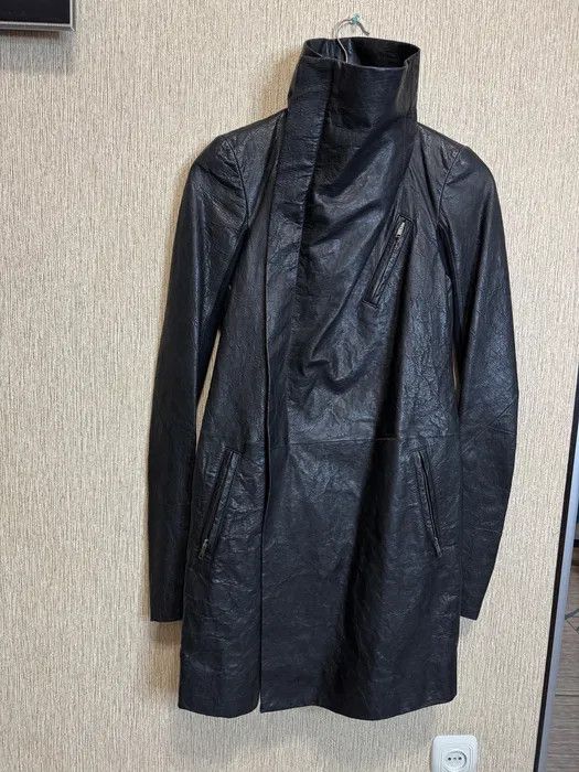 Rick Owens RICK OWENS LEATHER COAT Size US XS / EU 42 / 0 - 4 Thumbnail