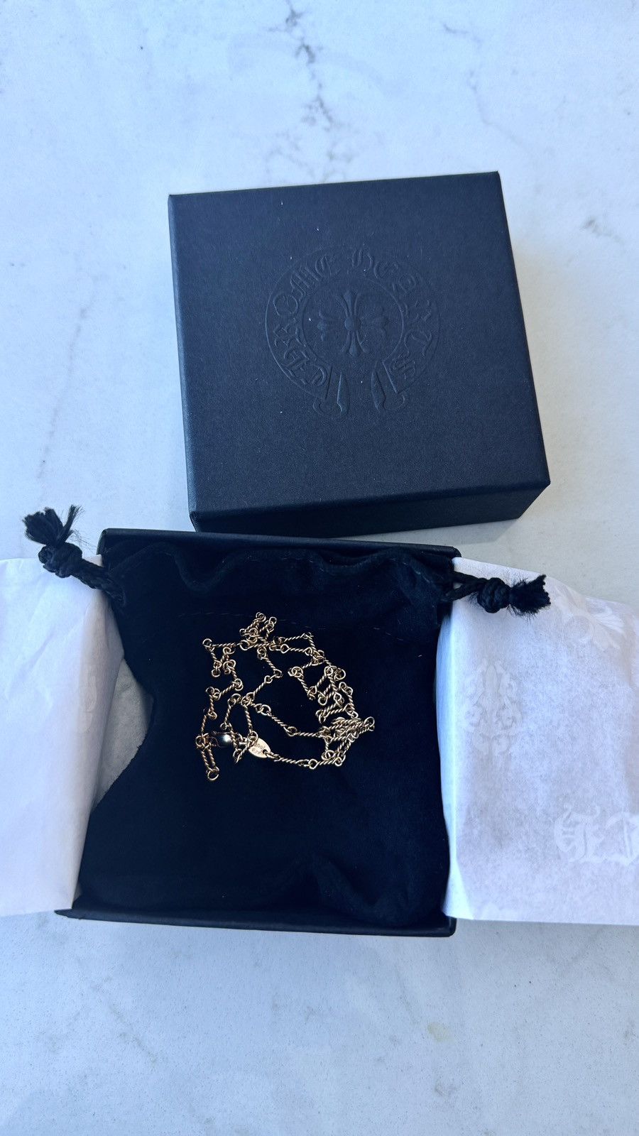 Chrome Hearts Chrome Hearts 22K Gold Twist Chain(18inch/45cm) Size ONE SIZE - 10 Thumbnail