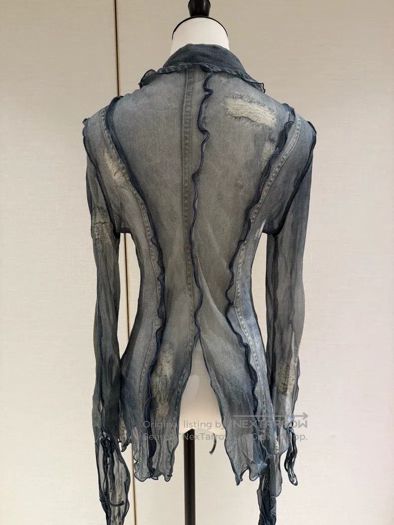 Acne Studios Acne Studios 24SS Spring/Summer Tied Lace Long Sleeve Shir Size XS / US 0-2 / IT 36-38 - 2 Thumbnail