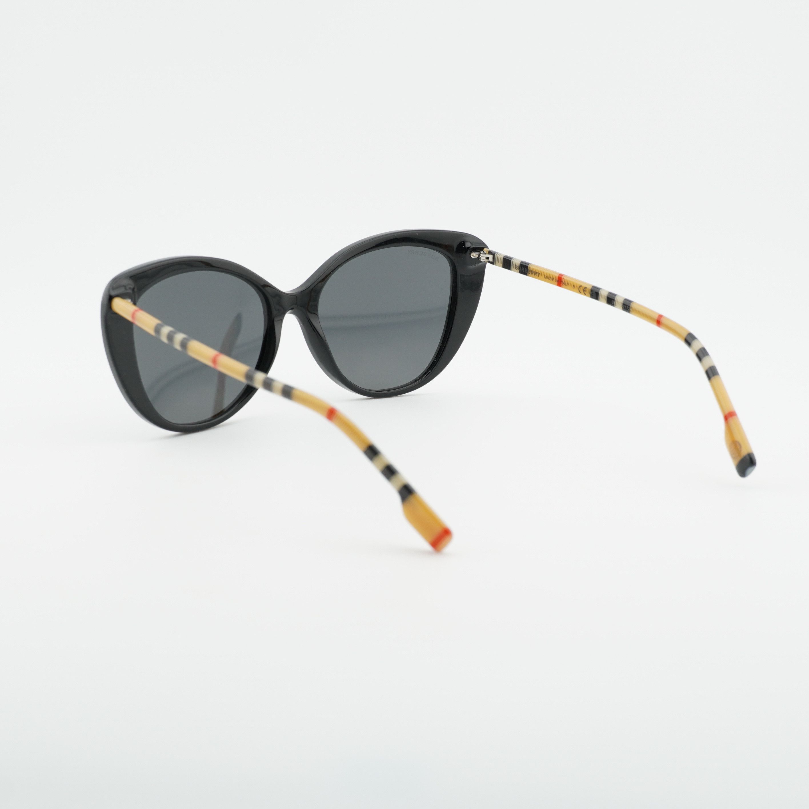 Burberry Burberry BE4407 385387 Sunglasses Black/Vintage Cat Eye Fram Size ONE SIZE - 5 Thumbnail