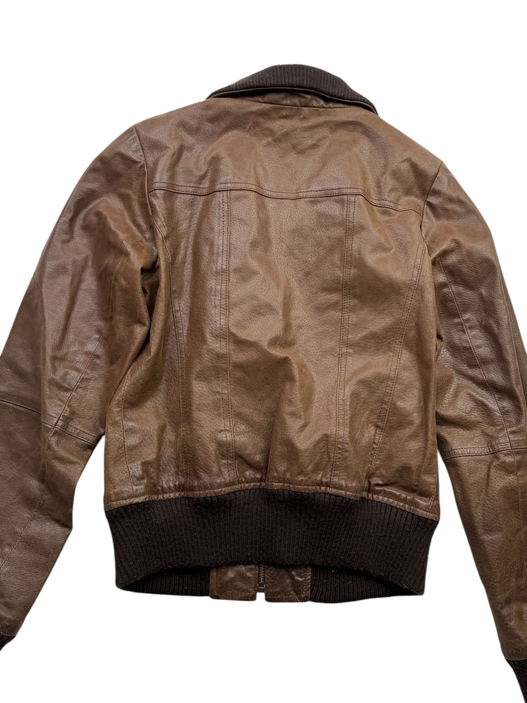 Japanese Brand Vintage Cropped Leather Jacket W128(D10) Size M / US 6-8 / IT 42-44 - 7 Thumbnail