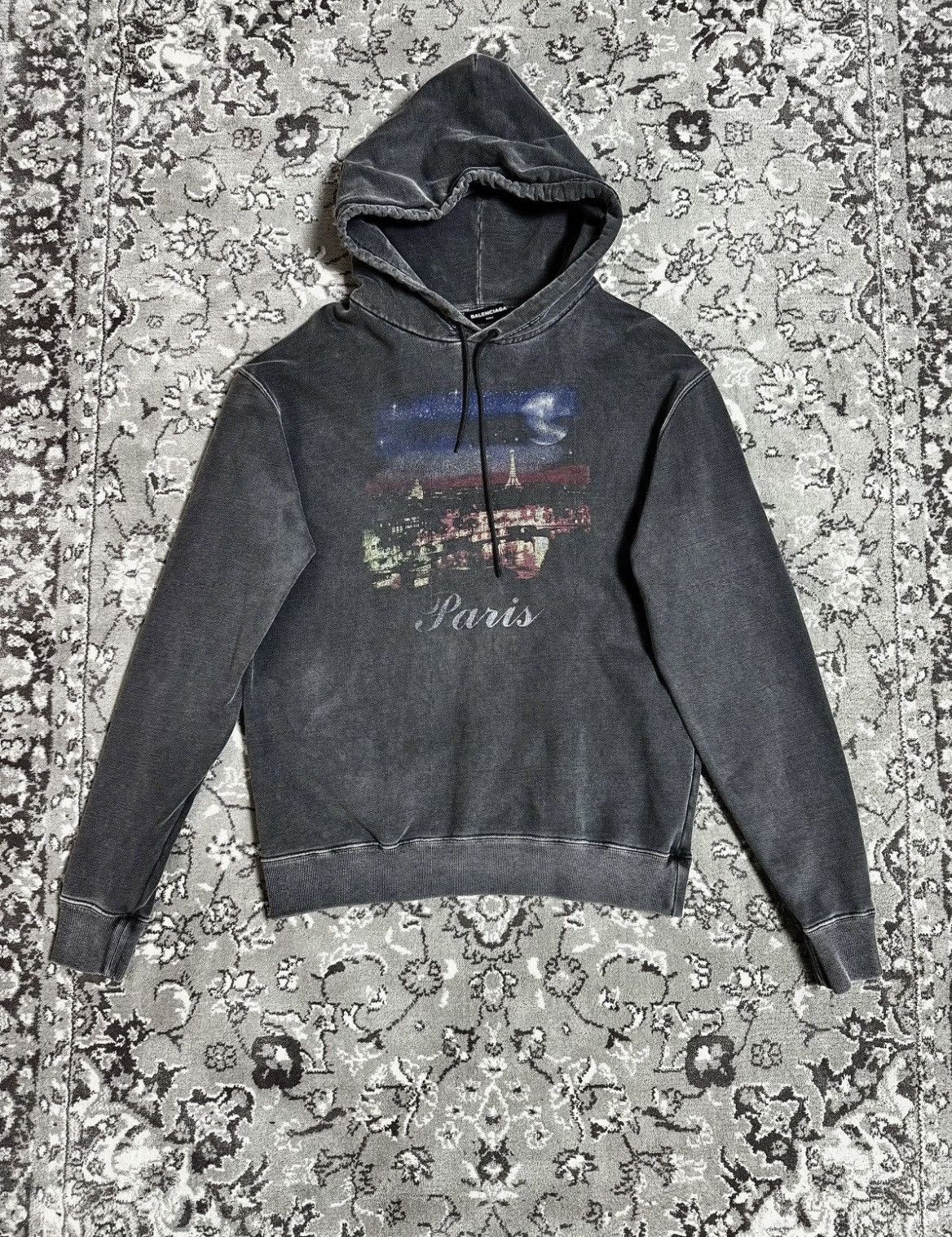 Balenciaga Balenciaga Paris Hoodie Size US M / EU 48-50 / 2 - 1 Thumbnail