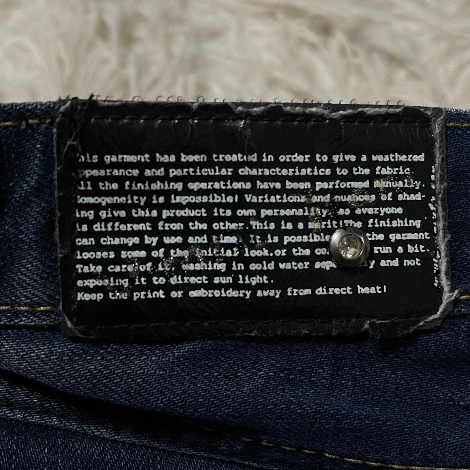 Hysteric Glamour × Undercover Vintage Japanese Brand Faded Wash Low-rise Denim Jeans Blue Size 30" / US 8 / IT 44 - 19 Thumbnail