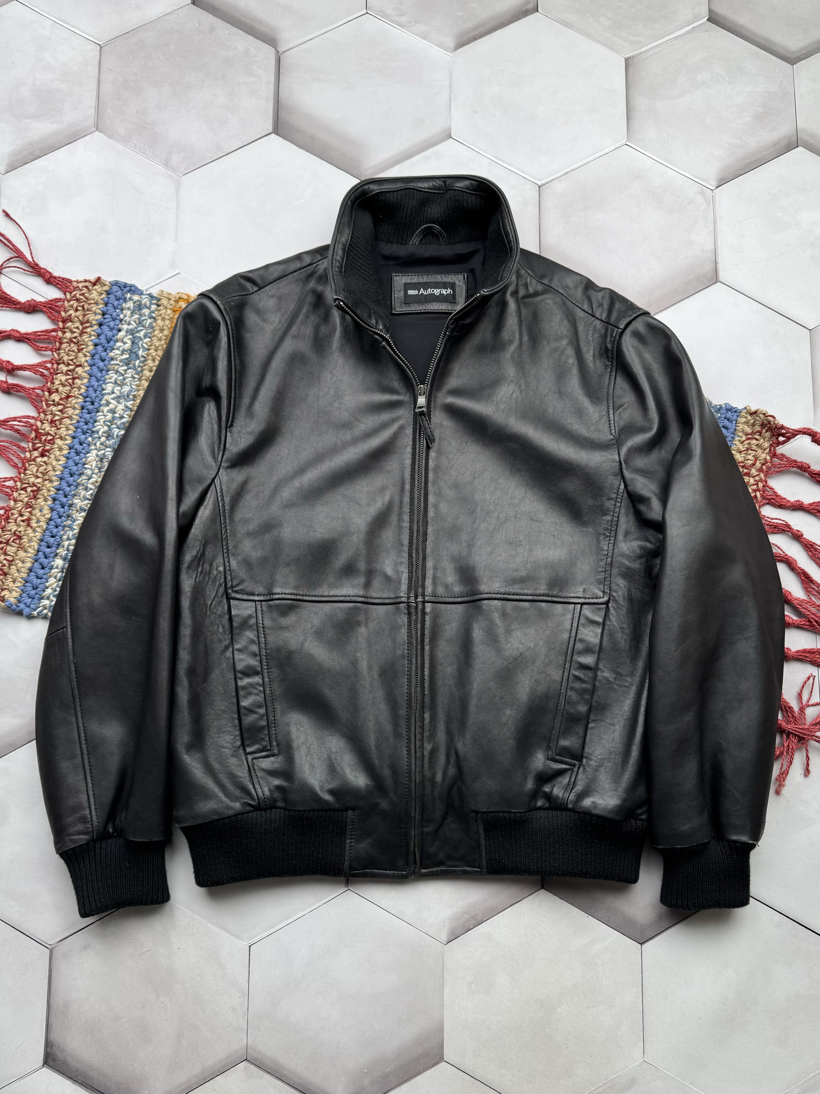 Allsaints garter leather jacket store