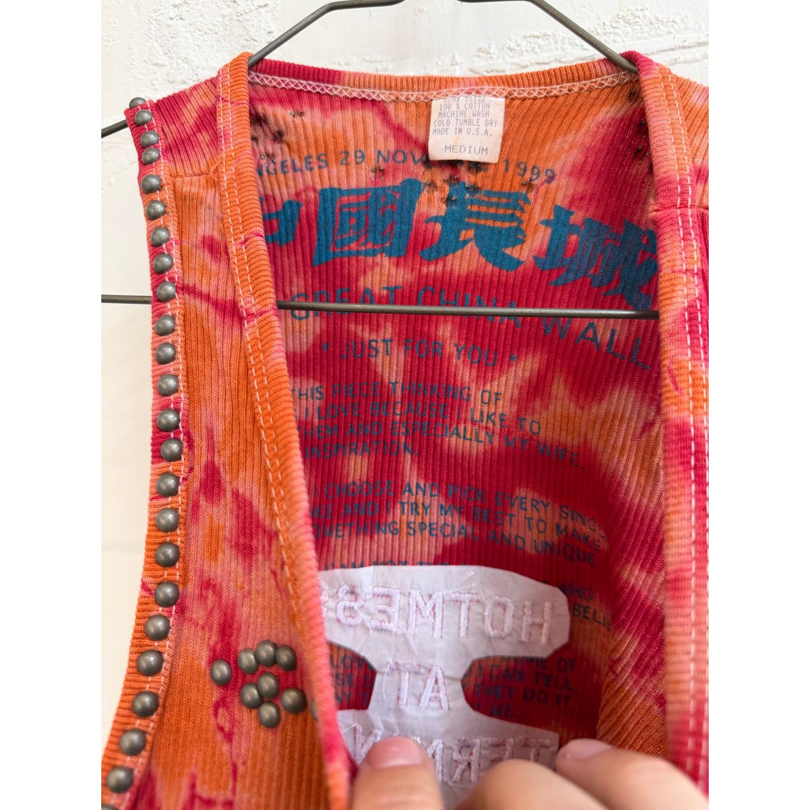 The Great China Wall Great China Wall x Hot Mess Tie Dye Studded Tank Top Size M / US 6-8 / IT 42-44 - 3 Thumbnail