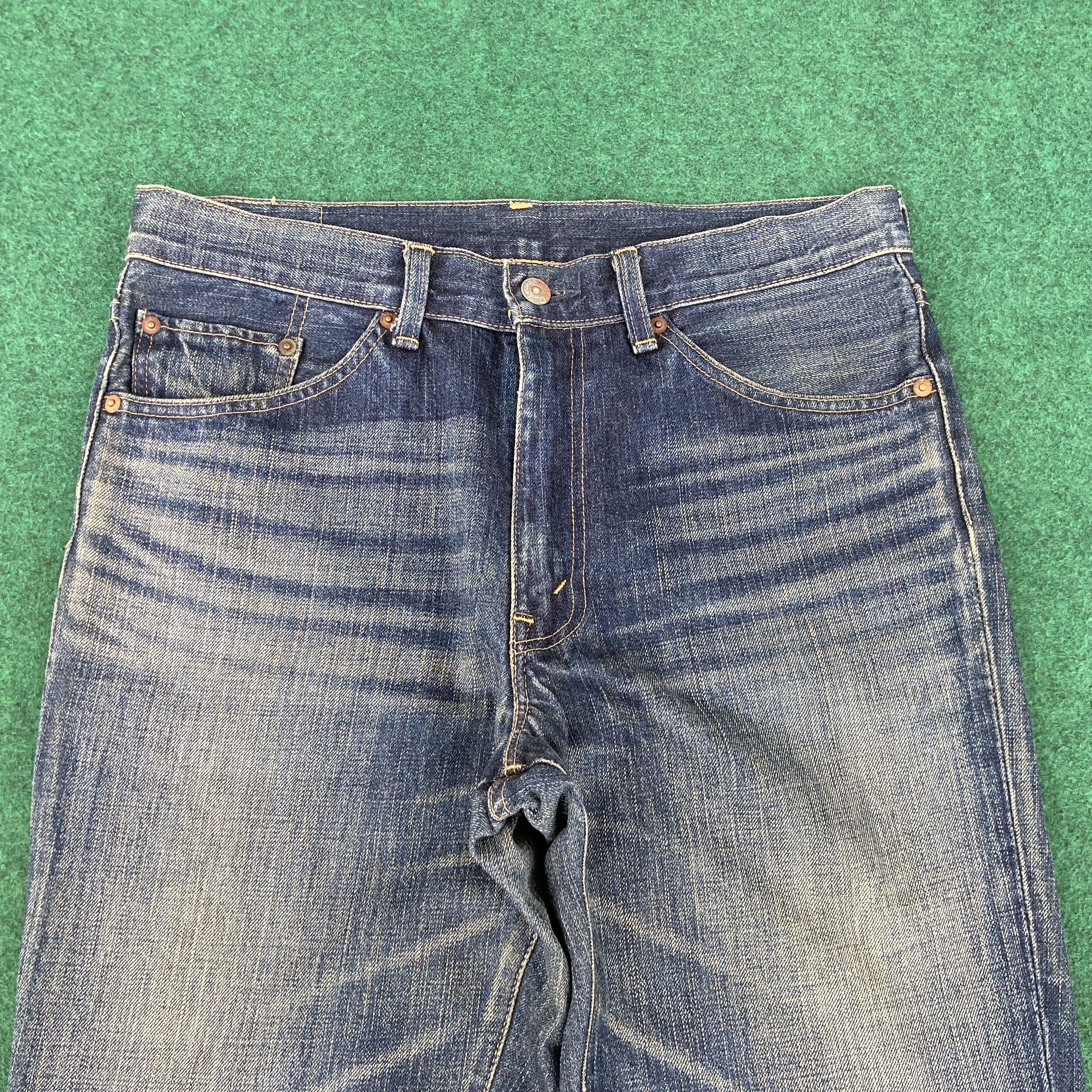 Levi's × Vintage 32x30.5 Vtg Levis 517 Denim Bootcut Faded Punk Grunge Jeans Size US 32 / EU 48 - 3 Thumbnail