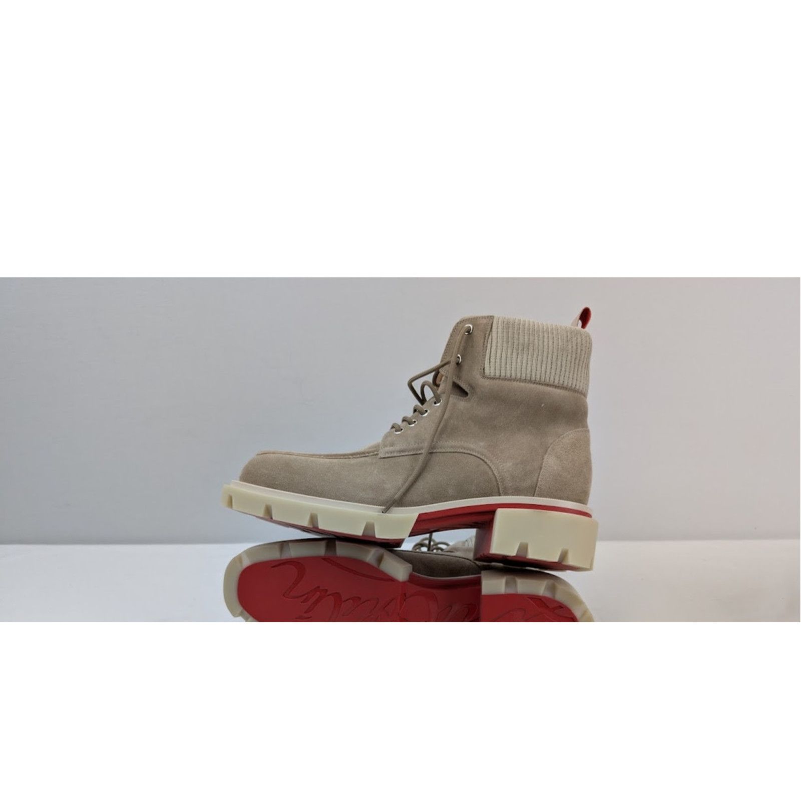 Christian Louboutin o1rshd1 Our Walk Flat Boot in Saharienne Size US 10 / EU 43 - 12 Thumbnail