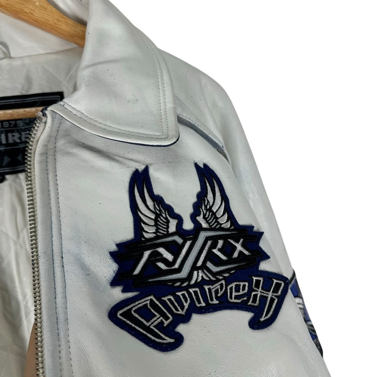 Avirex 🌟AVIREX ROAD DOGZ VARSITY LEATHER JACKET Size US XXL / EU 58 / 5 - 12 Thumbnail
