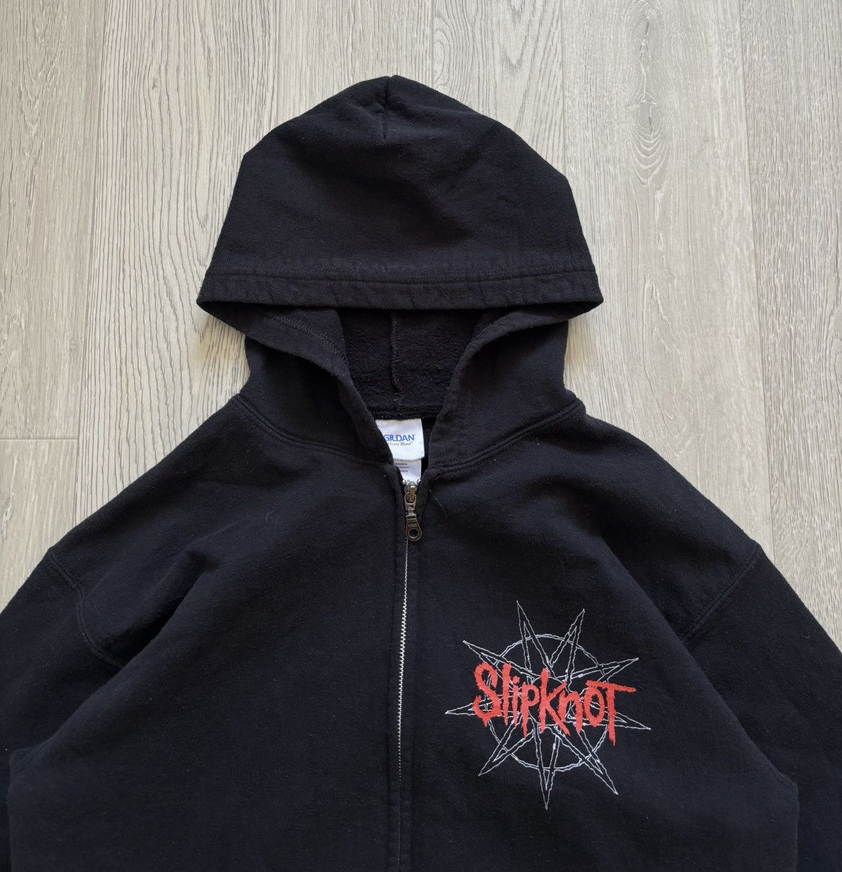 Band Tees × Slipknot × Vintage Vintage Slipknot 90s Zip Hoodie Rock Size US M / EU 48-50 / 2 - 3 Thumbnail