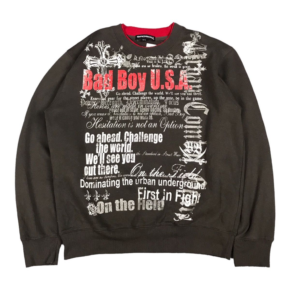 If Six Was Nine × Japanese Brand BADBOY PUNK STYLE JAPAN SWEATSHIRT Size US L / EU 52-54 / 3 - 1 Thumbnail