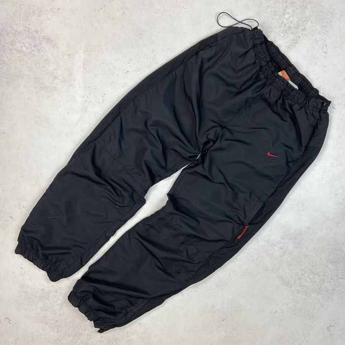 Nike 00s RARE VINTAGE Nylon Nike Cargo Track Pants Swoosh Y2K TN