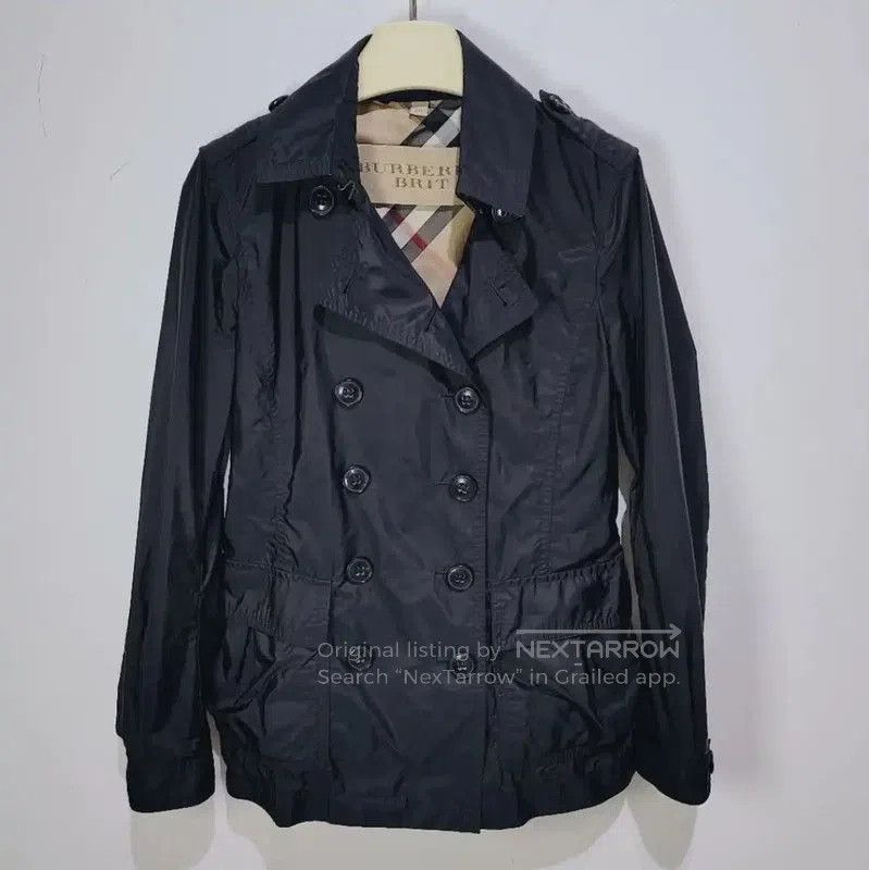 Burberry Burberry Women's Black Polyester Trench Coat. Size M / US 6-8 / IT 42-44 - 1 Thumbnail