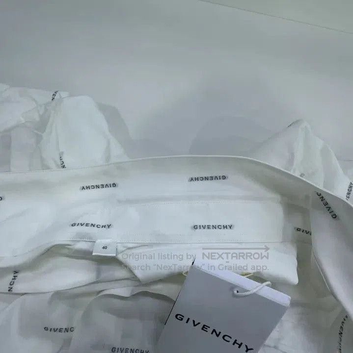 Givenchy Givenchy SS23 Logo Print Pointed Collar Long. Size US XXS / EU 40 - 6 Thumbnail