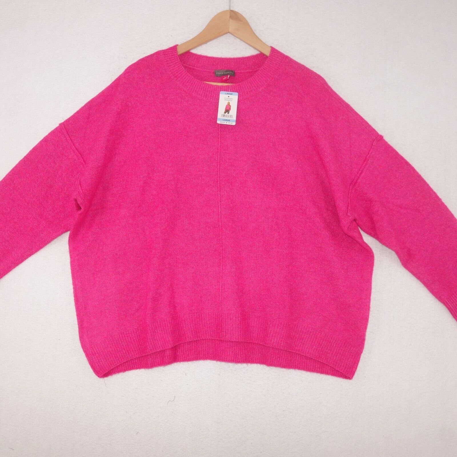 Vince Camuto NEW Vince Camuto Center Seam Crewneck Soft Sweater Size L / US 10 / IT 46 - 3 Thumbnail