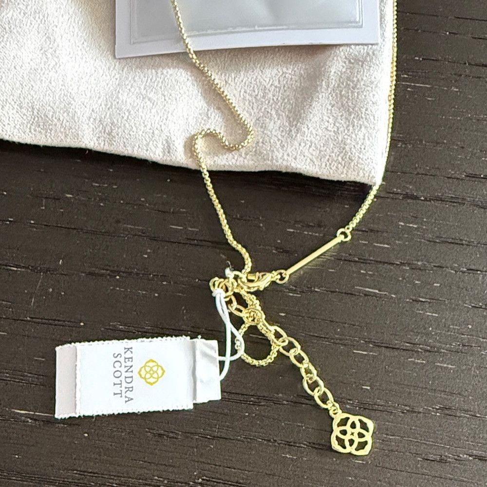 Kendra Scott Kendra Scott Women’s Gold Necklace with Blue Pendant and Du Size ONE SIZE - 4 Thumbnail