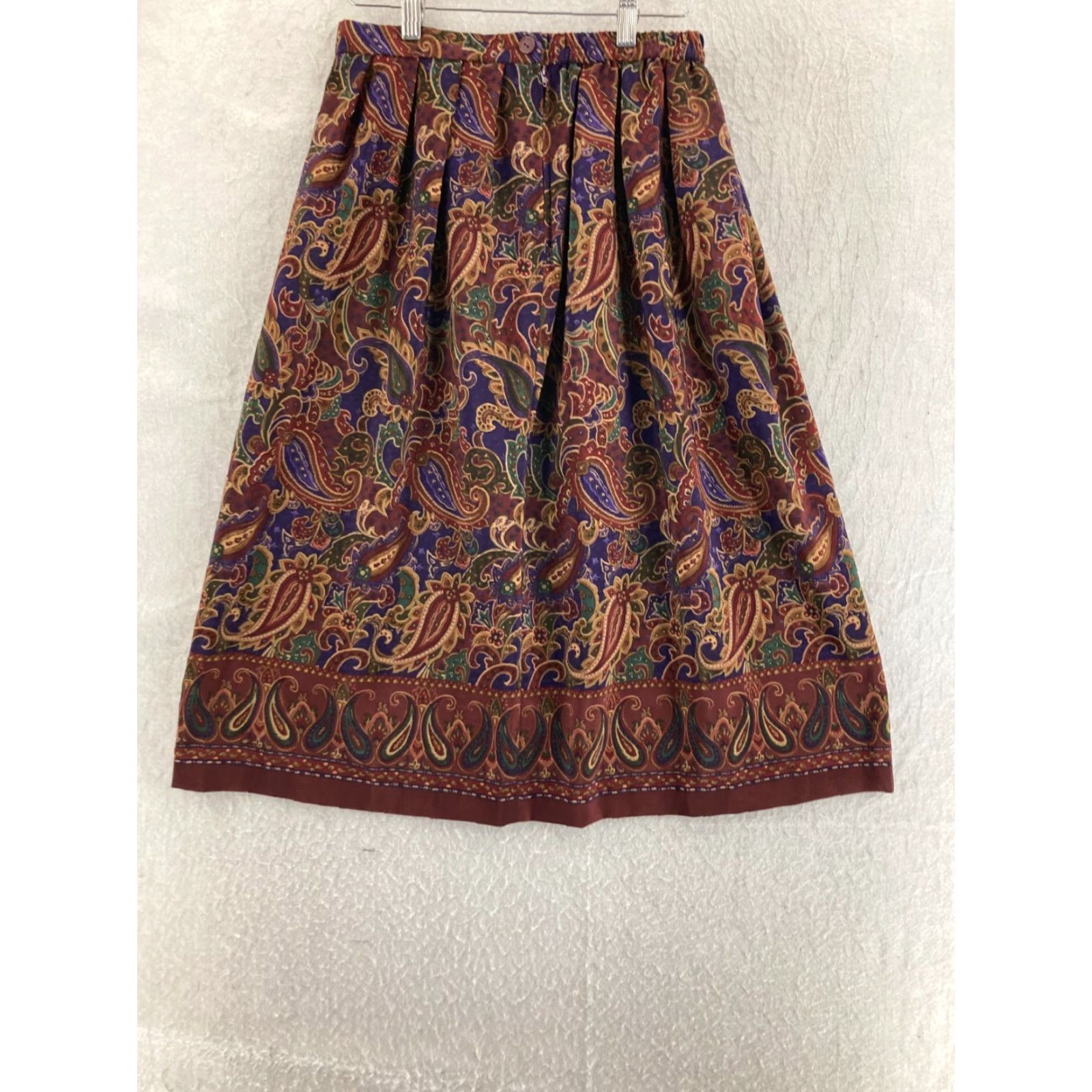 Vintage VINTAGE Koret Skirt Womens 10P Paisley Floral A Line 90s Size 32" / US 10 / IT 46 - 5 Thumbnail