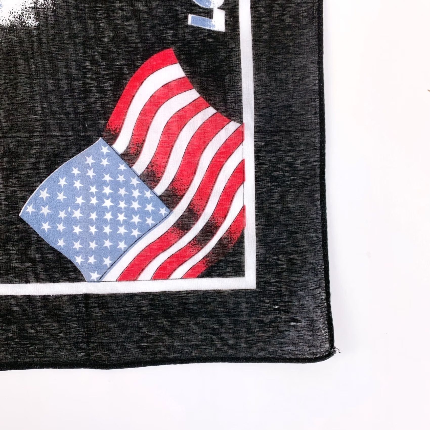 Vintage VINTAGE Driving Long & Hard Trucking Along Semi American US Flag Bandana Shirt? Size ONE SIZE - 2 Thumbnail