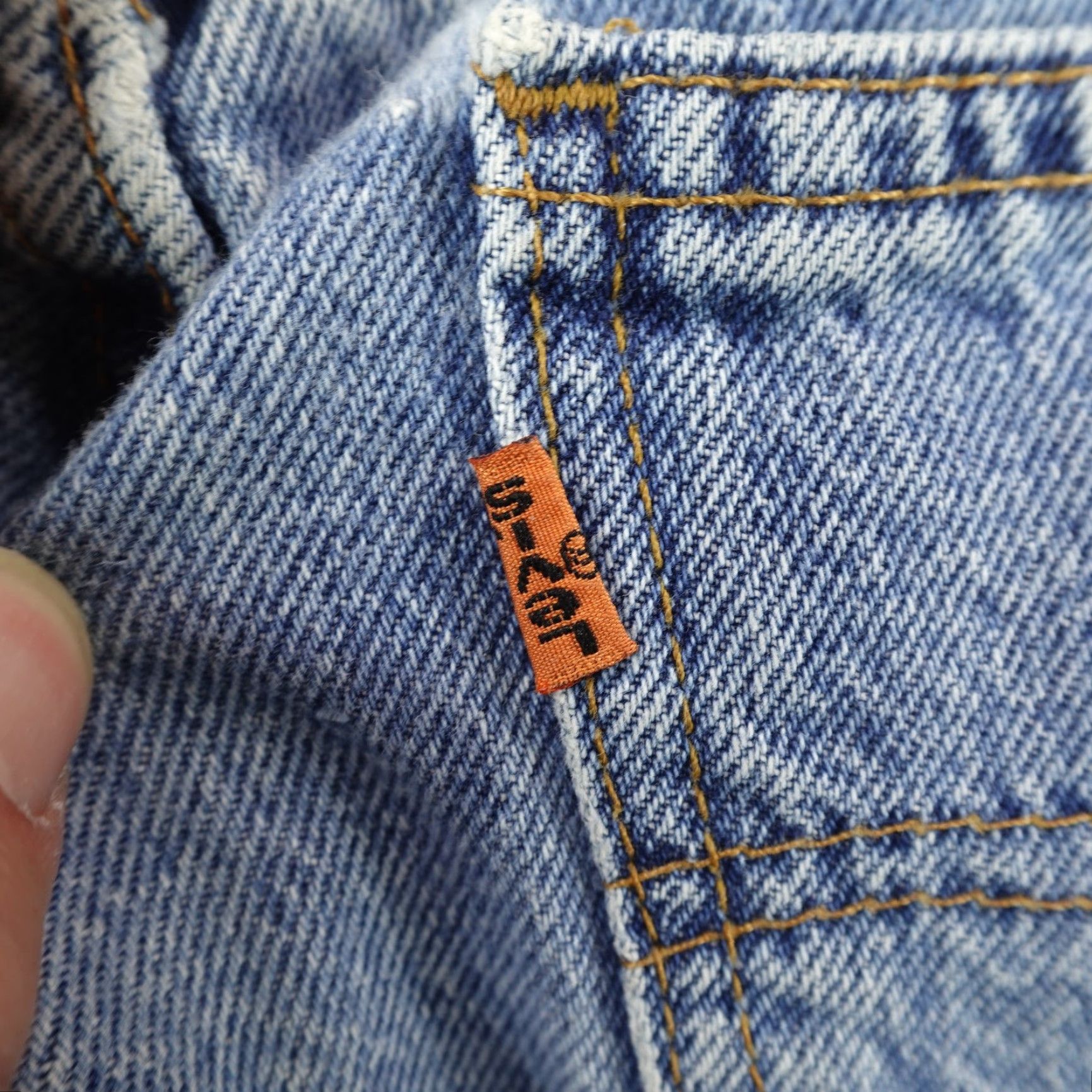 Levi's Vintage Levis Jeans Women 14 Short Blue Denim Orange Tab 951 Loose Fit 90s 15951 Size 36" / US 14 / IT 50 - 7 Thumbnail
