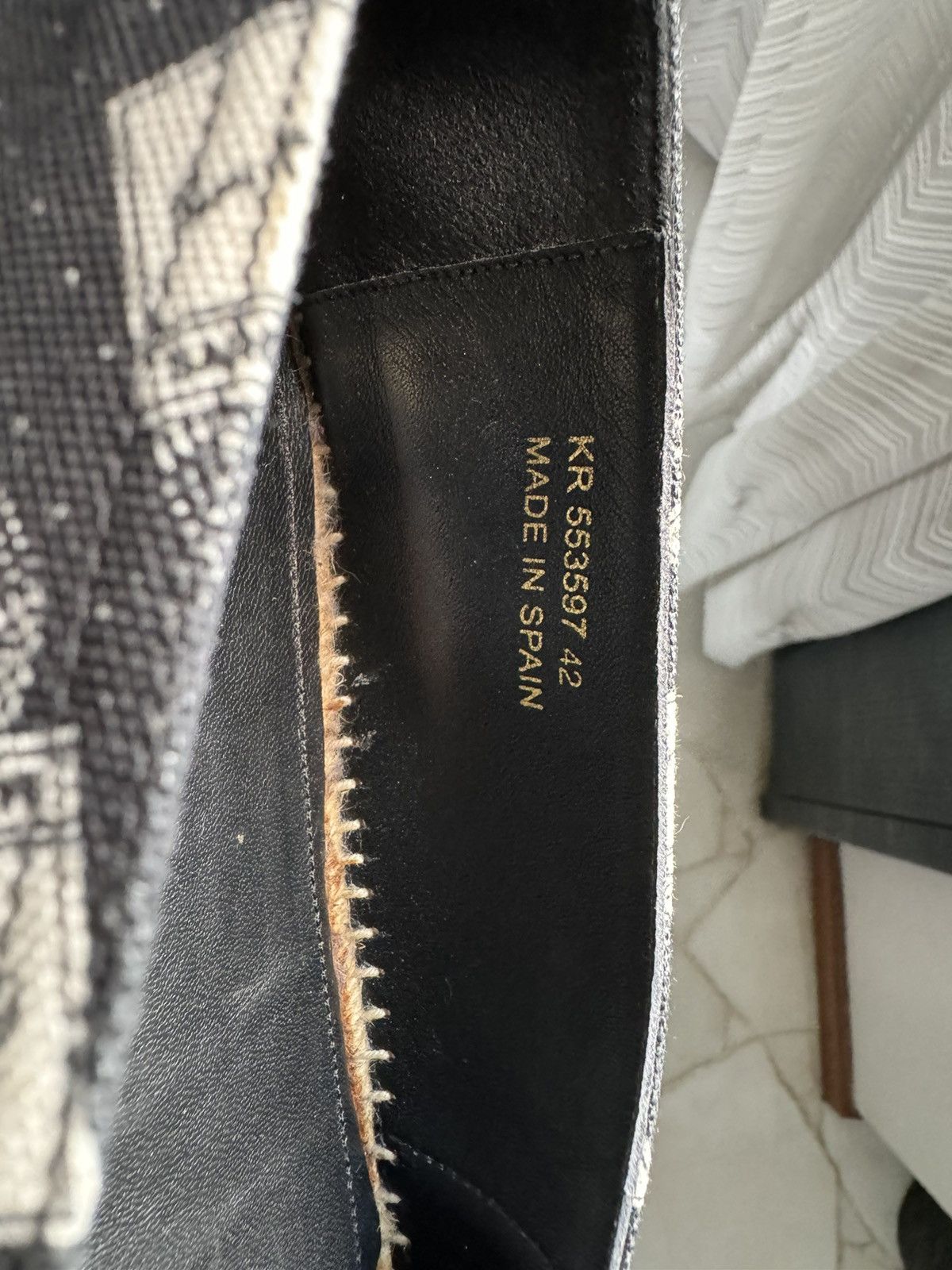 Saint Laurent Paris SAINT LAURENT Vinyl Printed Espadrilles Size US 9 / EU 42 - 7 Thumbnail
