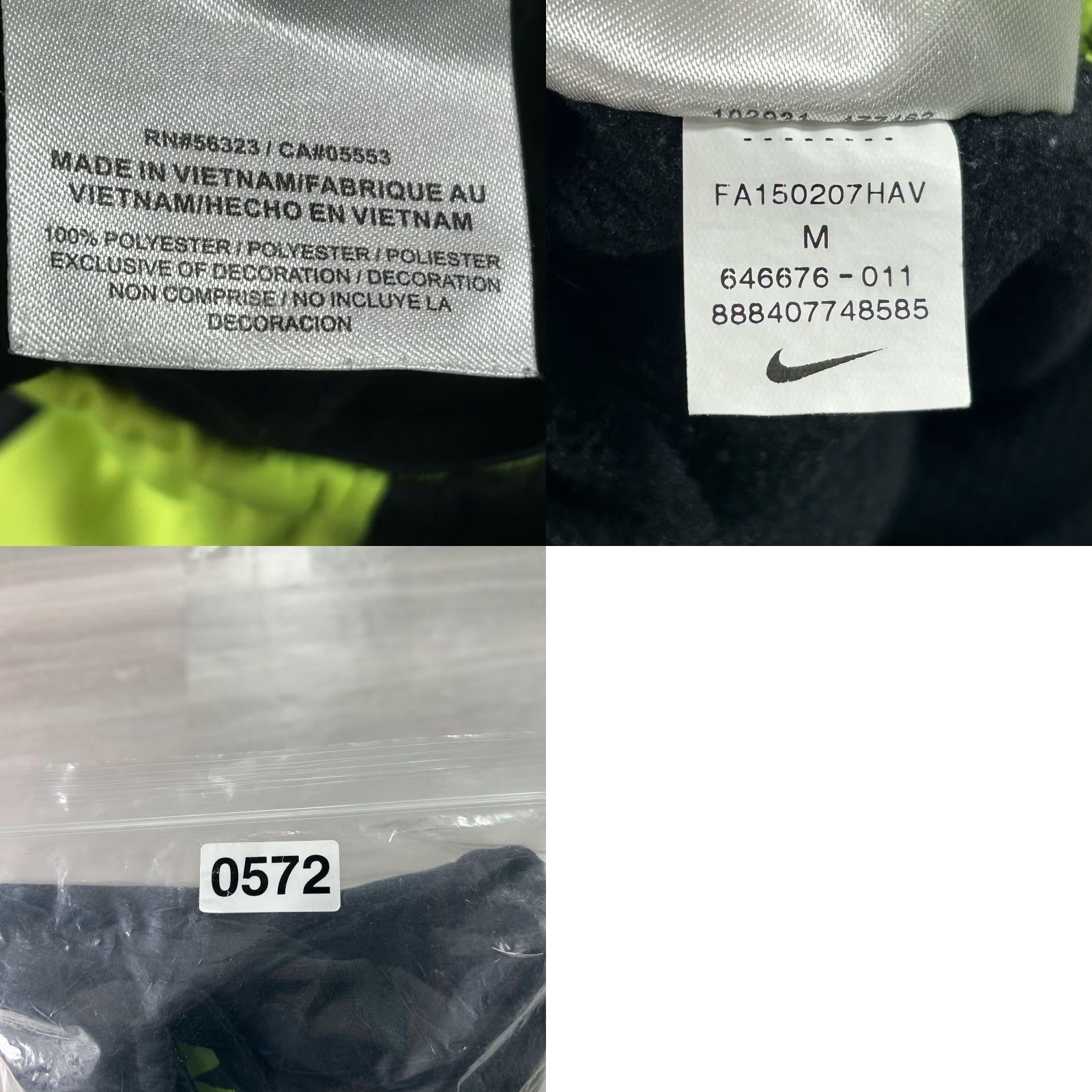 Nike Nike Therma-FIT Track Pants Mens M Black Fleece Stripe Athletic 646676-011 Size US 31 - 9 Thumbnail