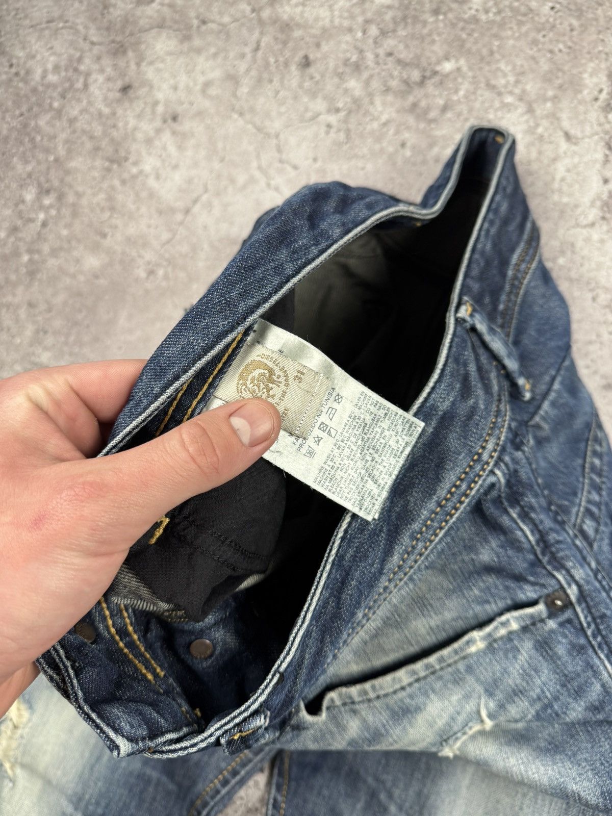 Diesel × Vintage CRAZY FLARED DIESEL JEANS If Six Was Nine japanese style Size US 31 - 9 Thumbnail