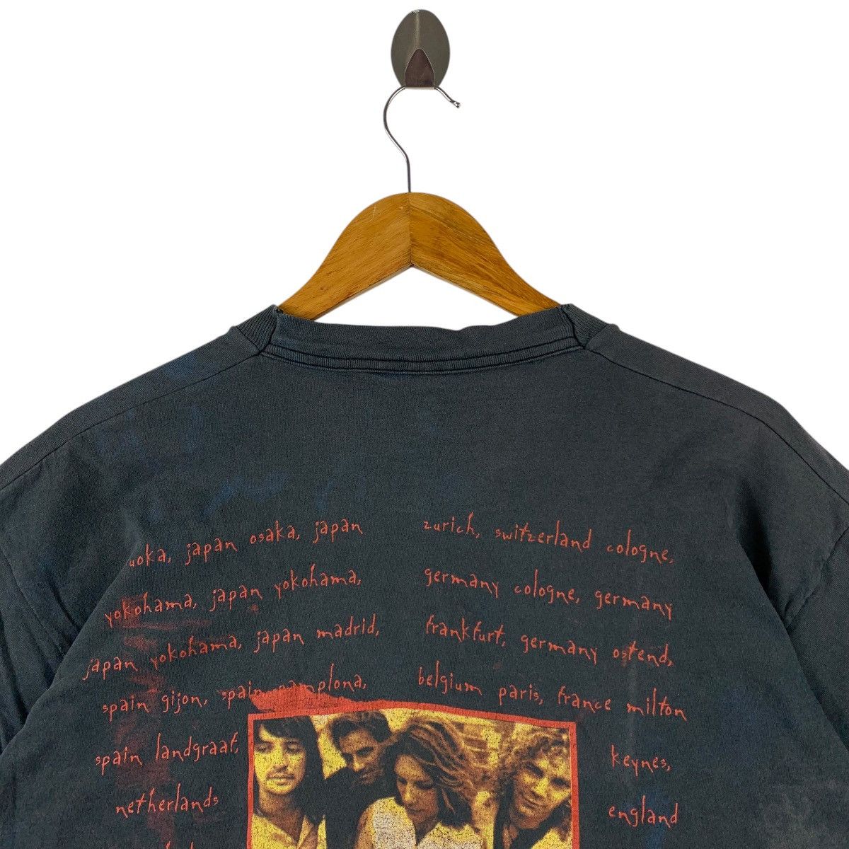Band Tees × Vintage Vintage 90s BON JOVI niceman black tour tshirt Size US L / EU 52-54 / 3 - 9 Thumbnail