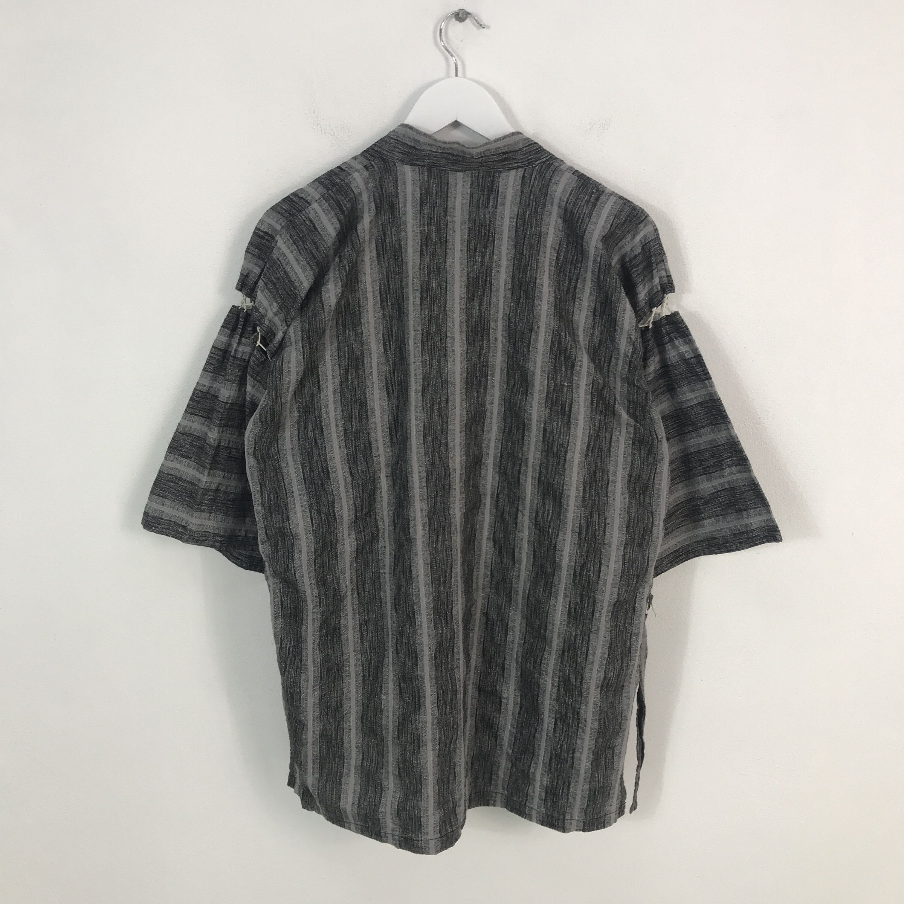 Japanese Brand Rare japanese kimono Traditional Striped Jacket Size US L / EU 52-54 / 3 - 3 Thumbnail