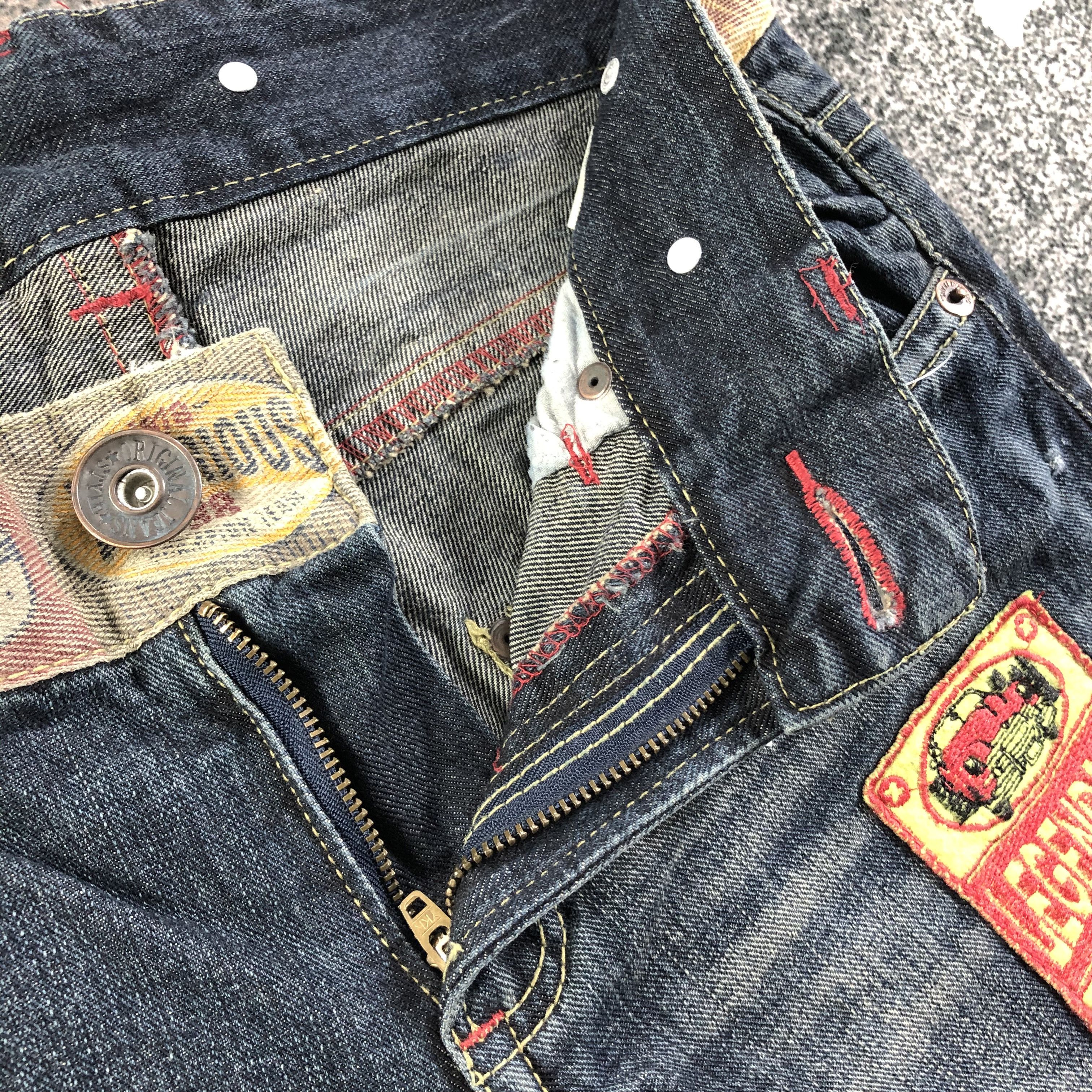 Japanese Brand Japanese Brand Jeans Patchwork Distressed Denim KJ1738 Size US 30 / EU 46 - 7 Thumbnail