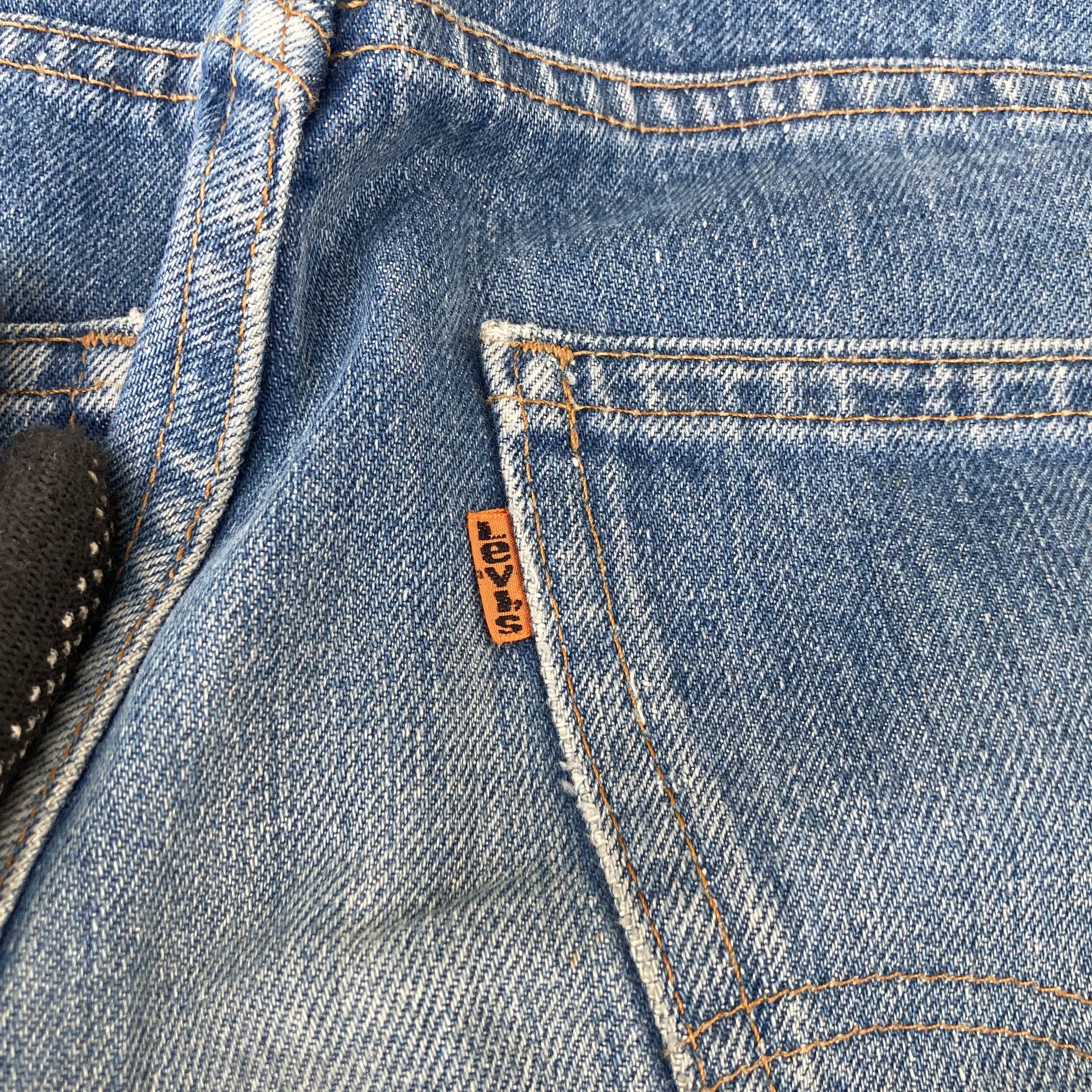 Levi's 30x30 Vtg Levis 517 70s Bootcut Button No 8 Orange Tab Jeans Size US 30 / EU 46 - 11 Thumbnail