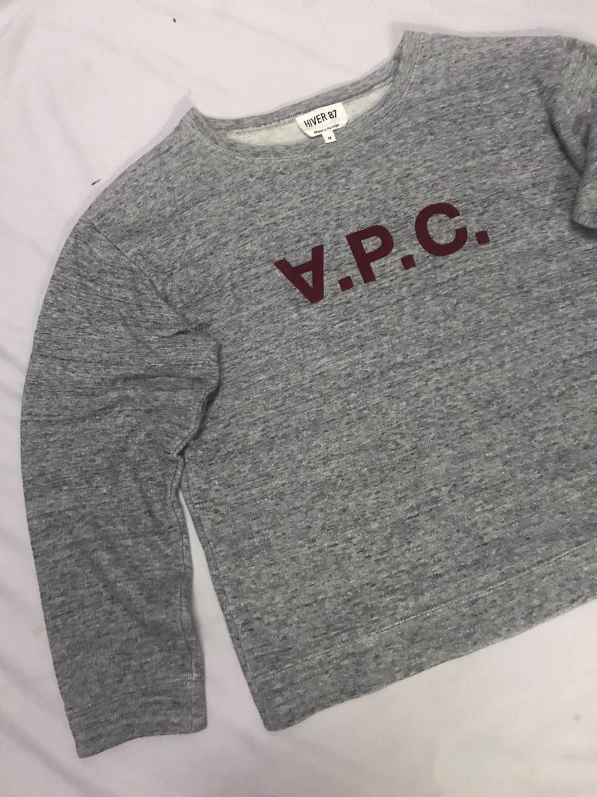 A.P.C. A.P.C - Hiver 87 Upside Logo Crop Sweatshirt Size M / US 6-8 / IT 42-44 - 9 Thumbnail