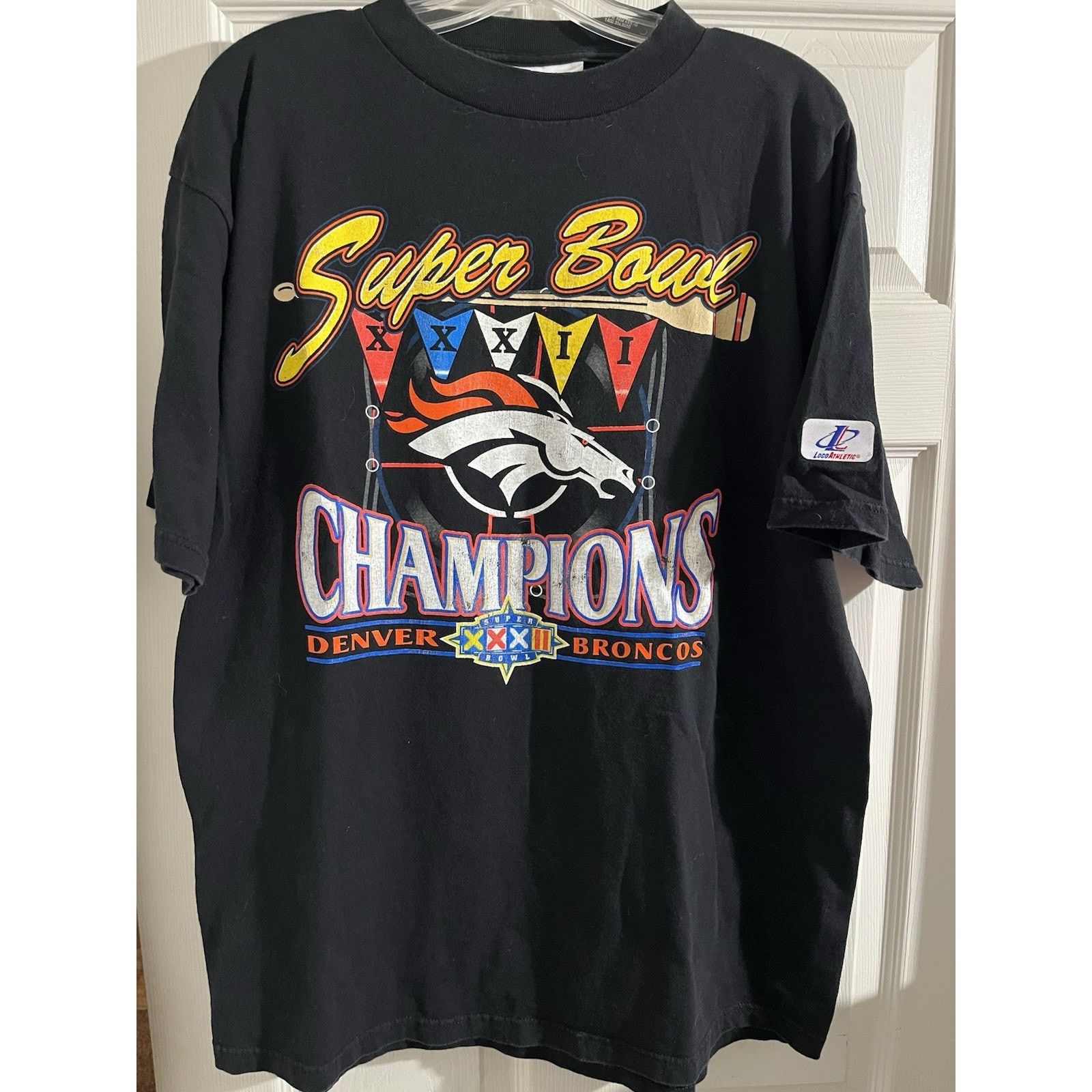 Logo Athletic Vtg Denver Broncos NFL Super Bowl XXXII Champions Shirt Sz L Size US L / EU 52-54 / 3 - 1 Thumbnail