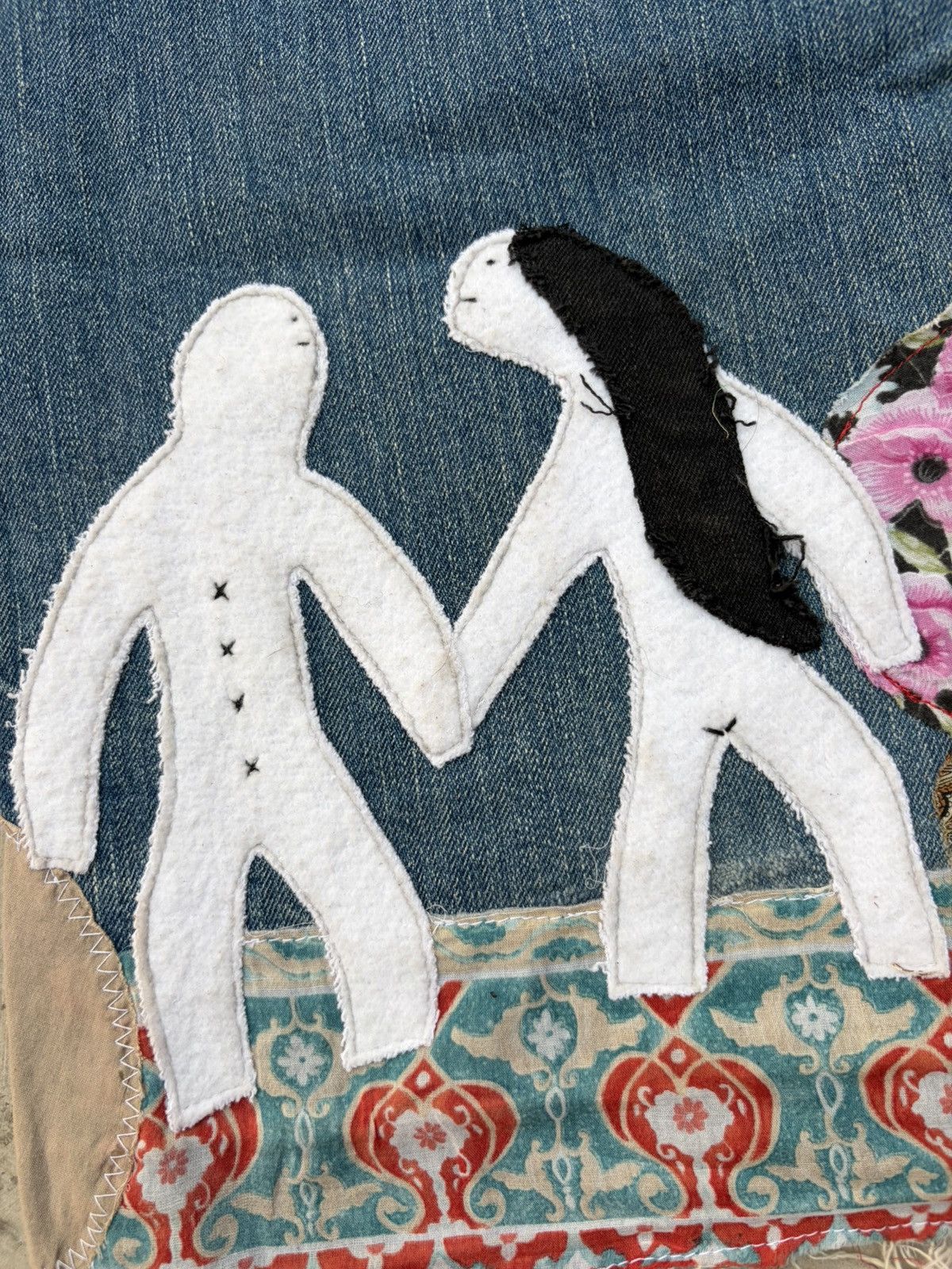 Kapital Archive 00s Kapital Kiro Hirata Patchwork Boro Flared Jeans Size US 32 / EU 48 - 13 Thumbnail