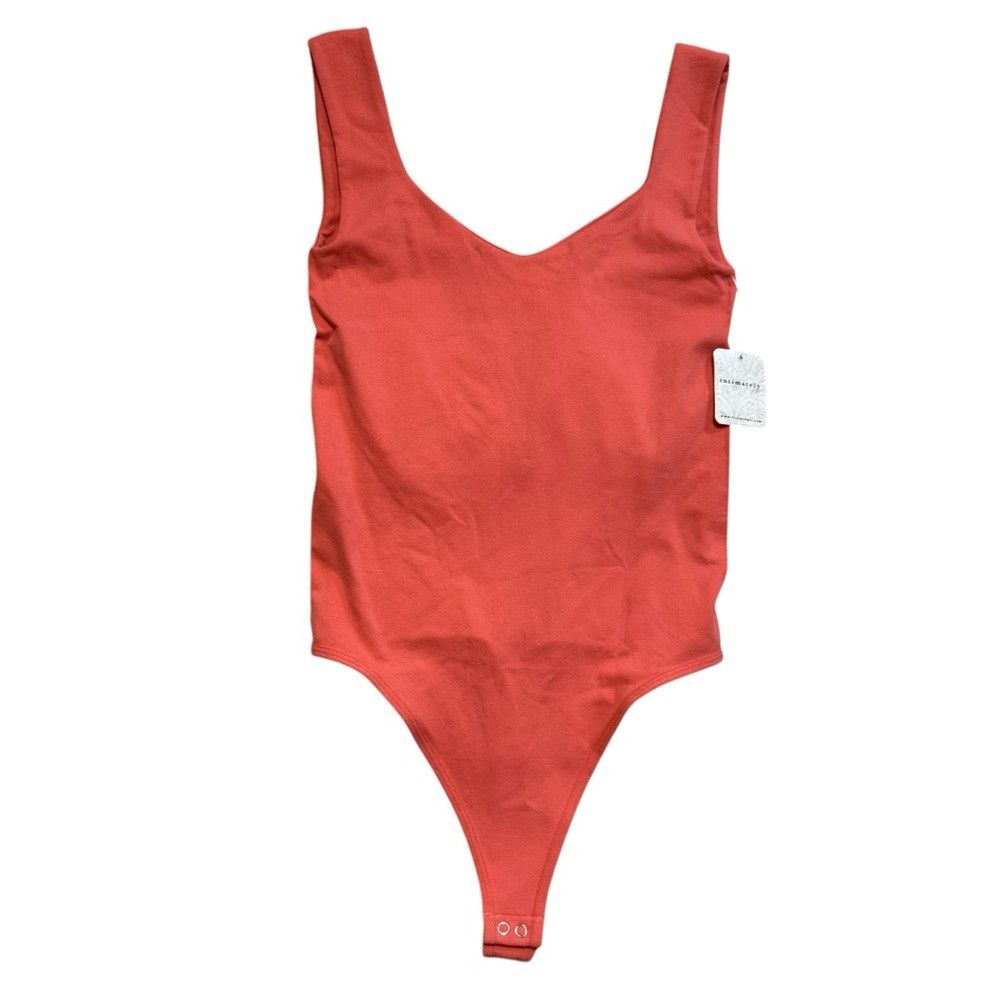 Free People NWT New Free People Clean Lines Papaya Bodysuit Size M/L Size M / US 6-8 / IT 42-44 - 3 Thumbnail