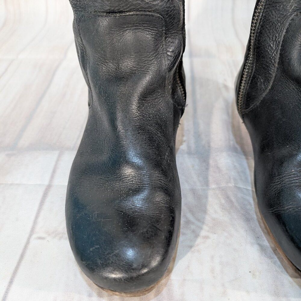 John Fluevog John Fluevog Radio ARD Black Leather Zipper Closure Riding Size US 8 / IT 38 - 3 Thumbnail