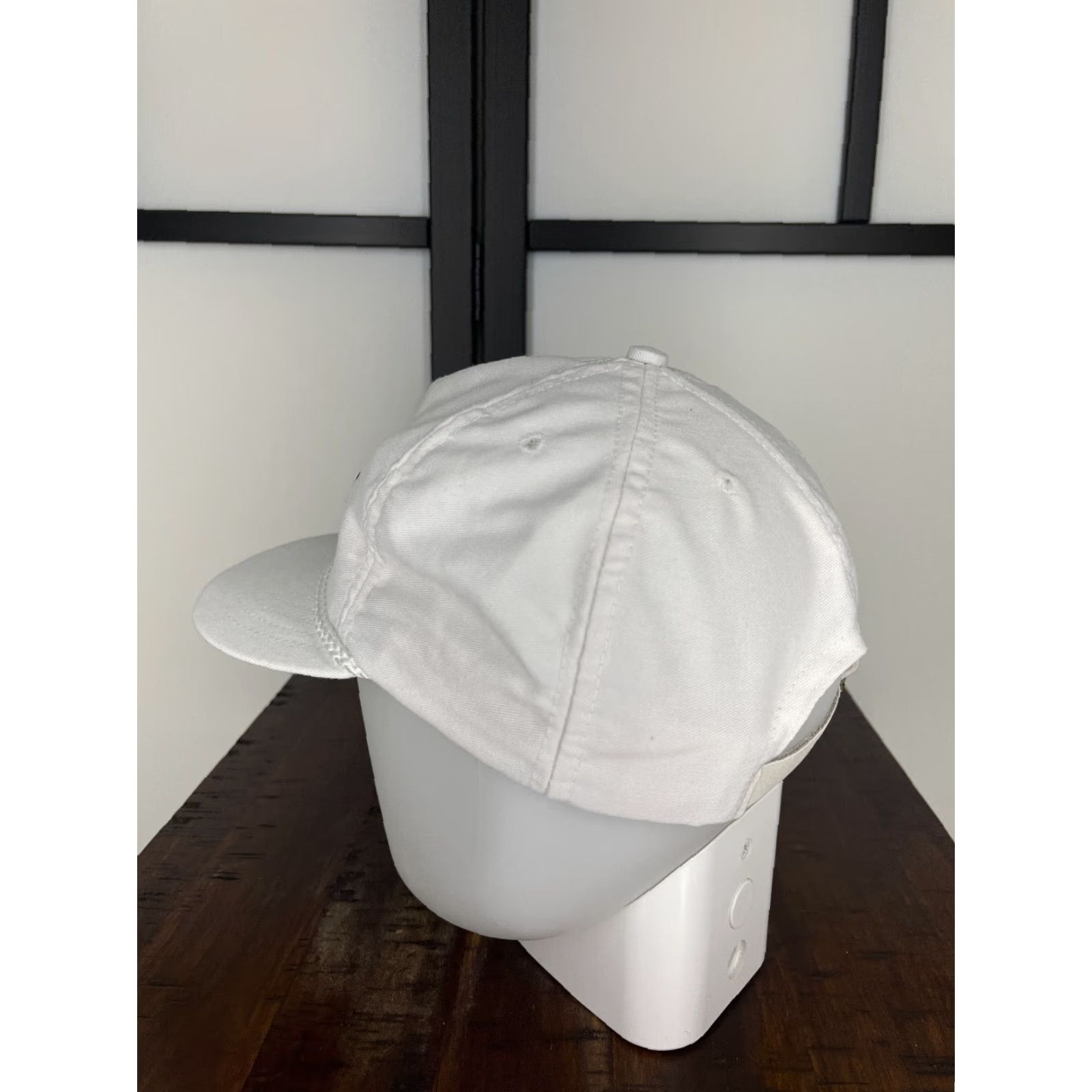 Vintage ACDelco Hat Cap Adult One Size White Cotton Polyester Knit Solid Adjustable Lightweight Baseball Cap Logo Men Mens Size ONE SIZE - 5 Thumbnail