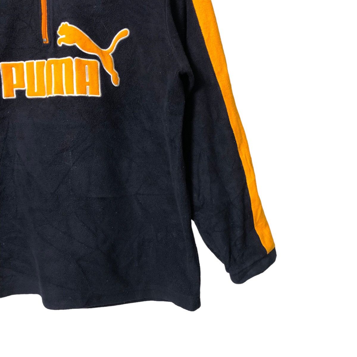Puma Vintage Puma Big Logo Half Zipper Sweater Size US M / EU 48-50 / 2 - 2 Thumbnail