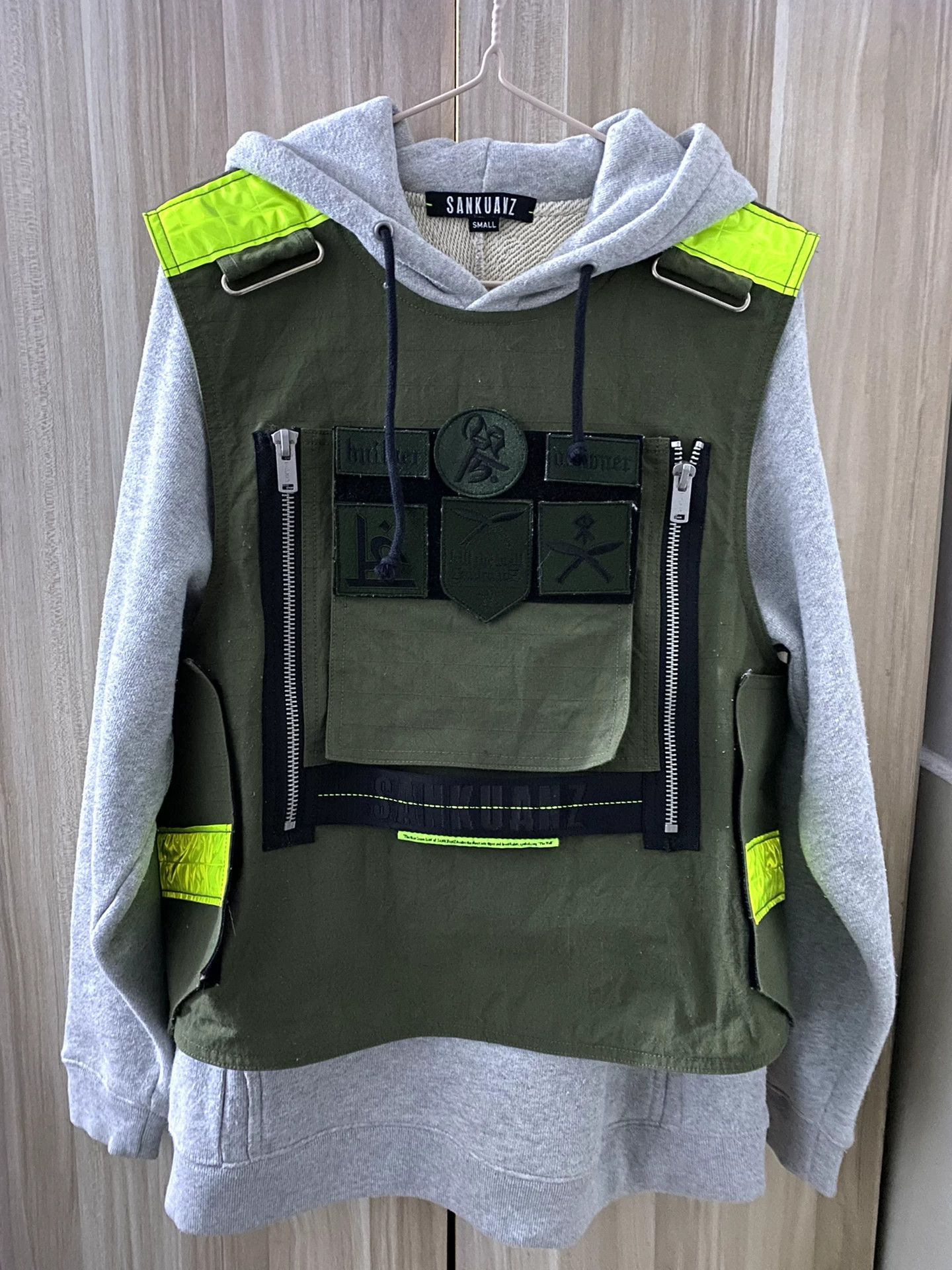 Sankuanz sankuanz logo vest gray hoodie unisex Size US S / EU 44-46 / 1 - 1 Thumbnail