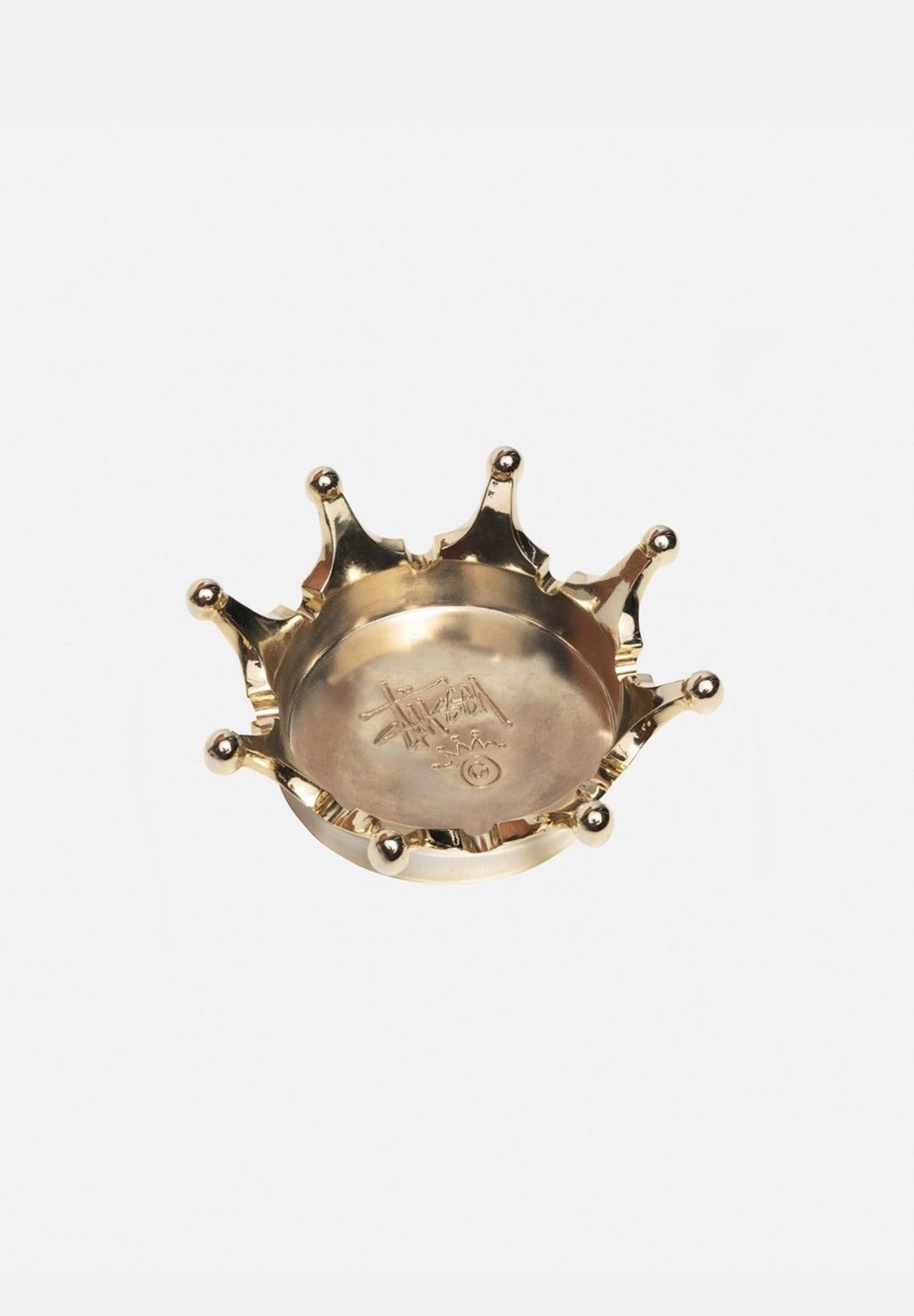 Pre-owned Stussy X Vintage Stussy Brass Crown Ashtray