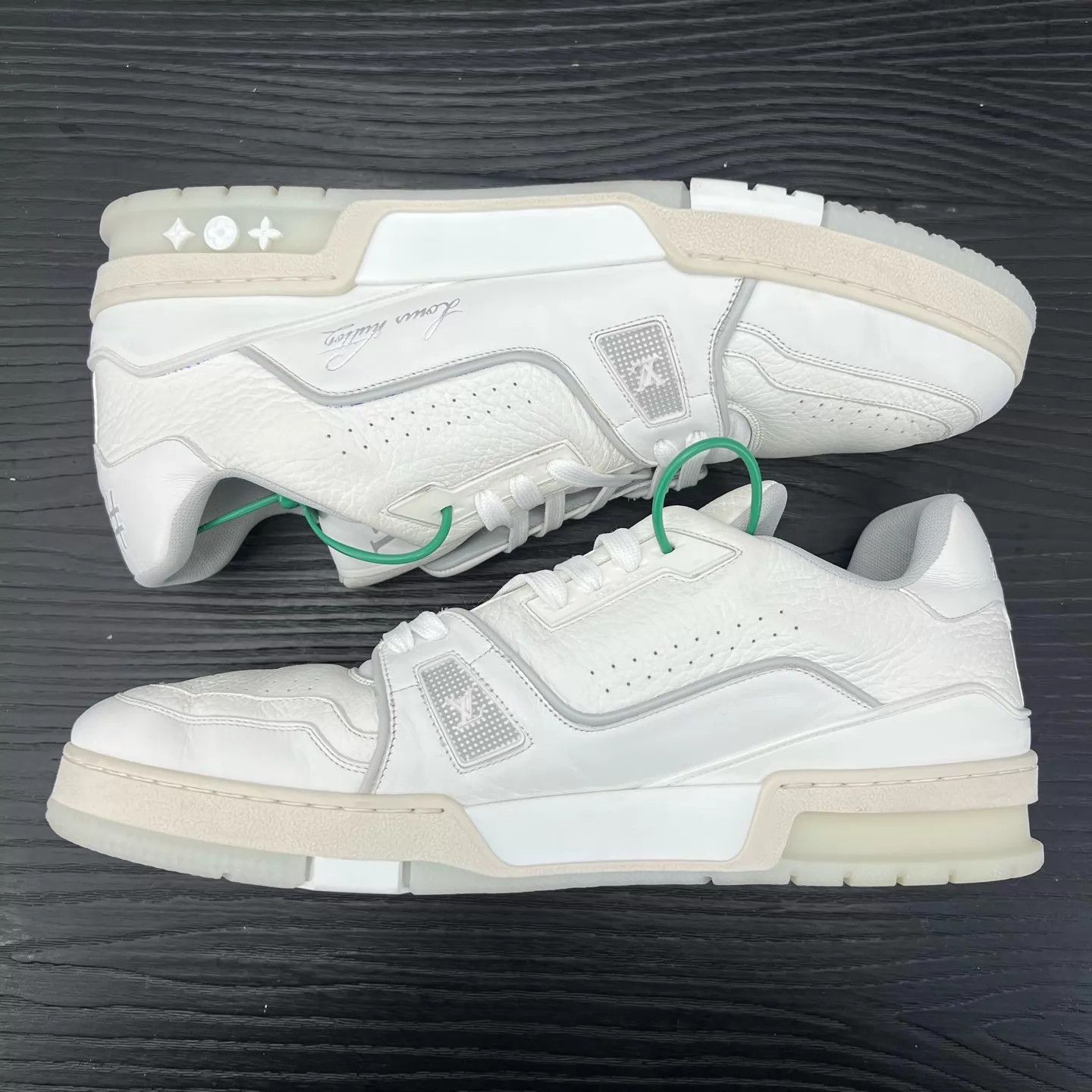 Louis Vuitton LV Trainer White Cement US10 EUR44 Worn Once OG Box Size US 11 / EU 44 - 4 Thumbnail