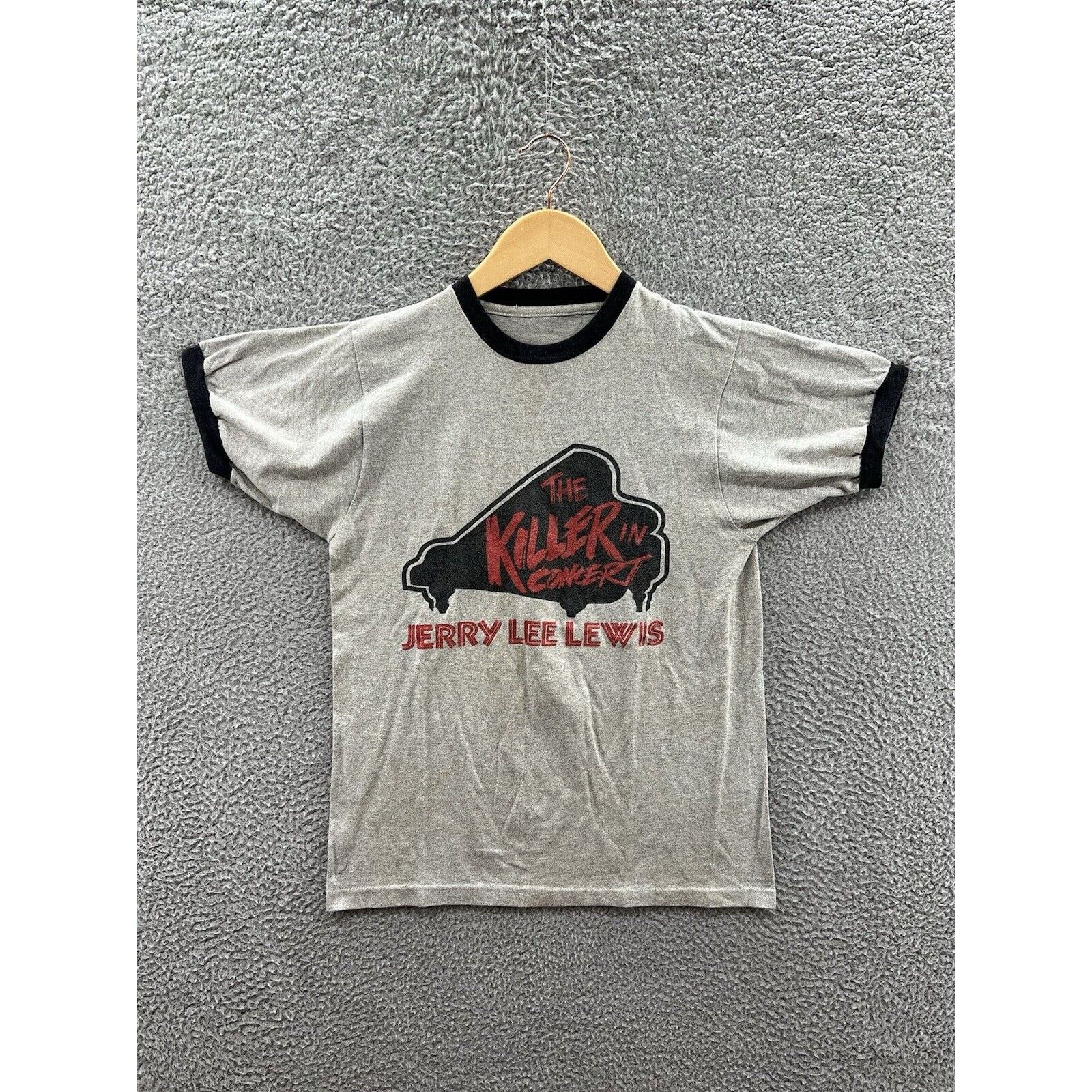 Other Jerry Lee Lewis The Killer In Concert 1982 Tour Ringer Tee Size US M / EU 48-50 / 2 - 1 Thumbnail